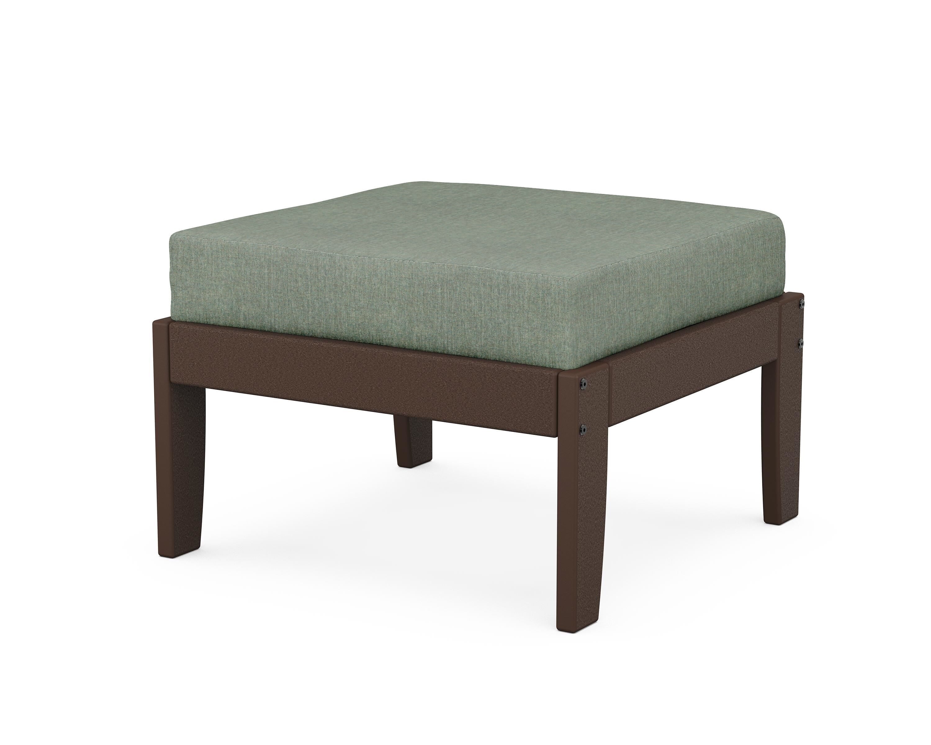 Unbranded Modular Ottoman - Classic in Mahogany / Cast Sage