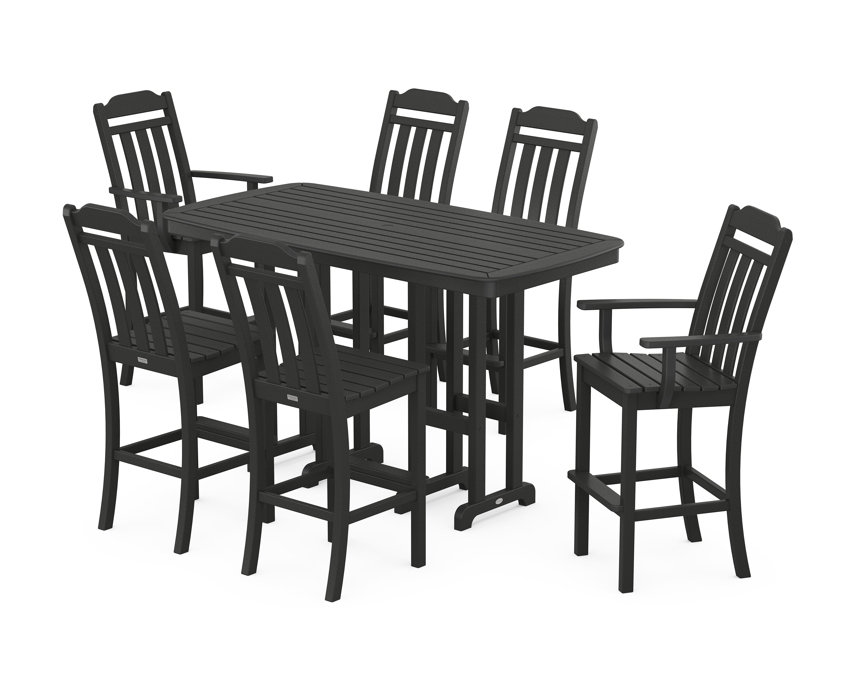 Country Living Cottage 7-Piece Bar Set in Black