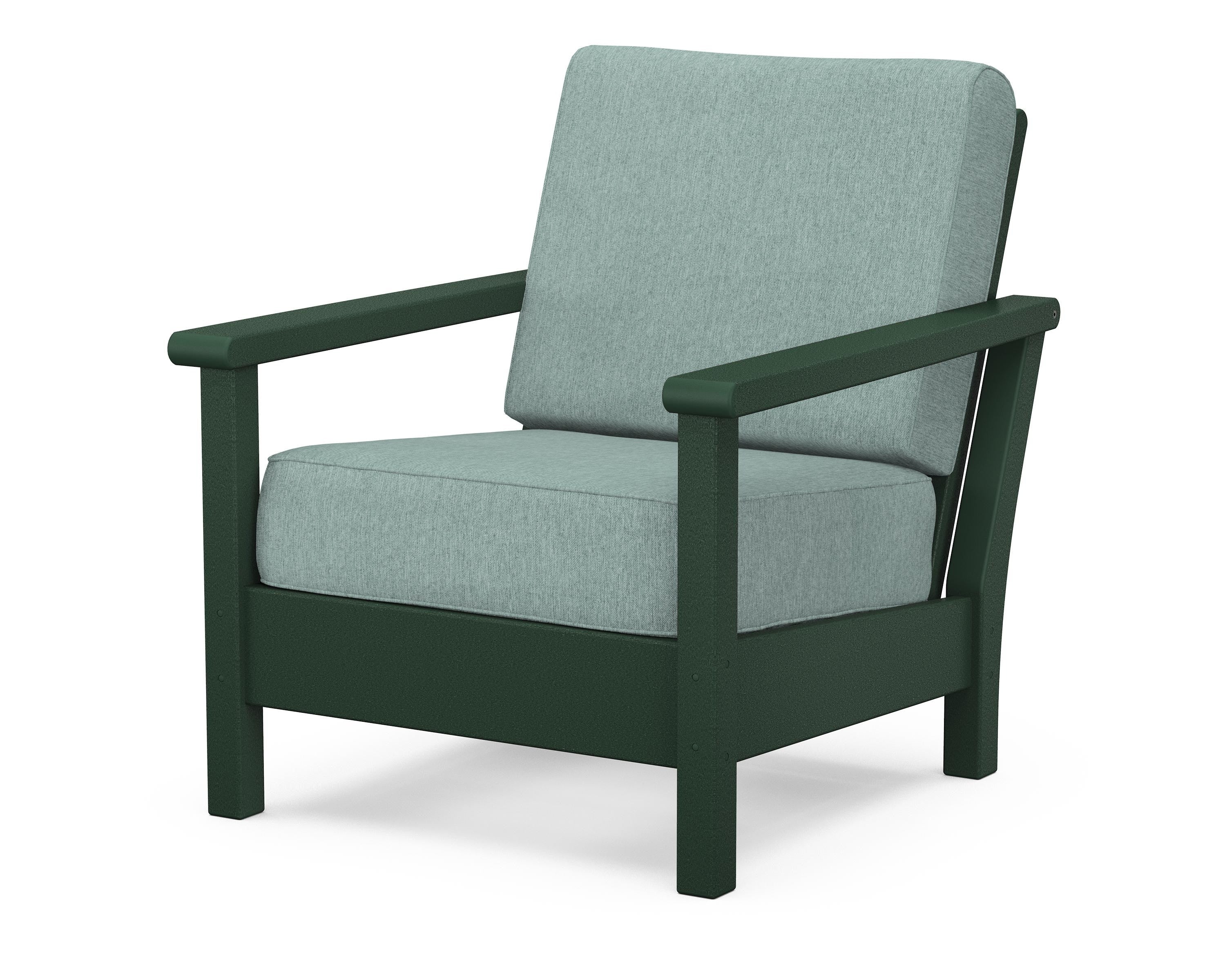 POLYWOOD® Harbour Deep Seating Chair in Green / Glacier Spa