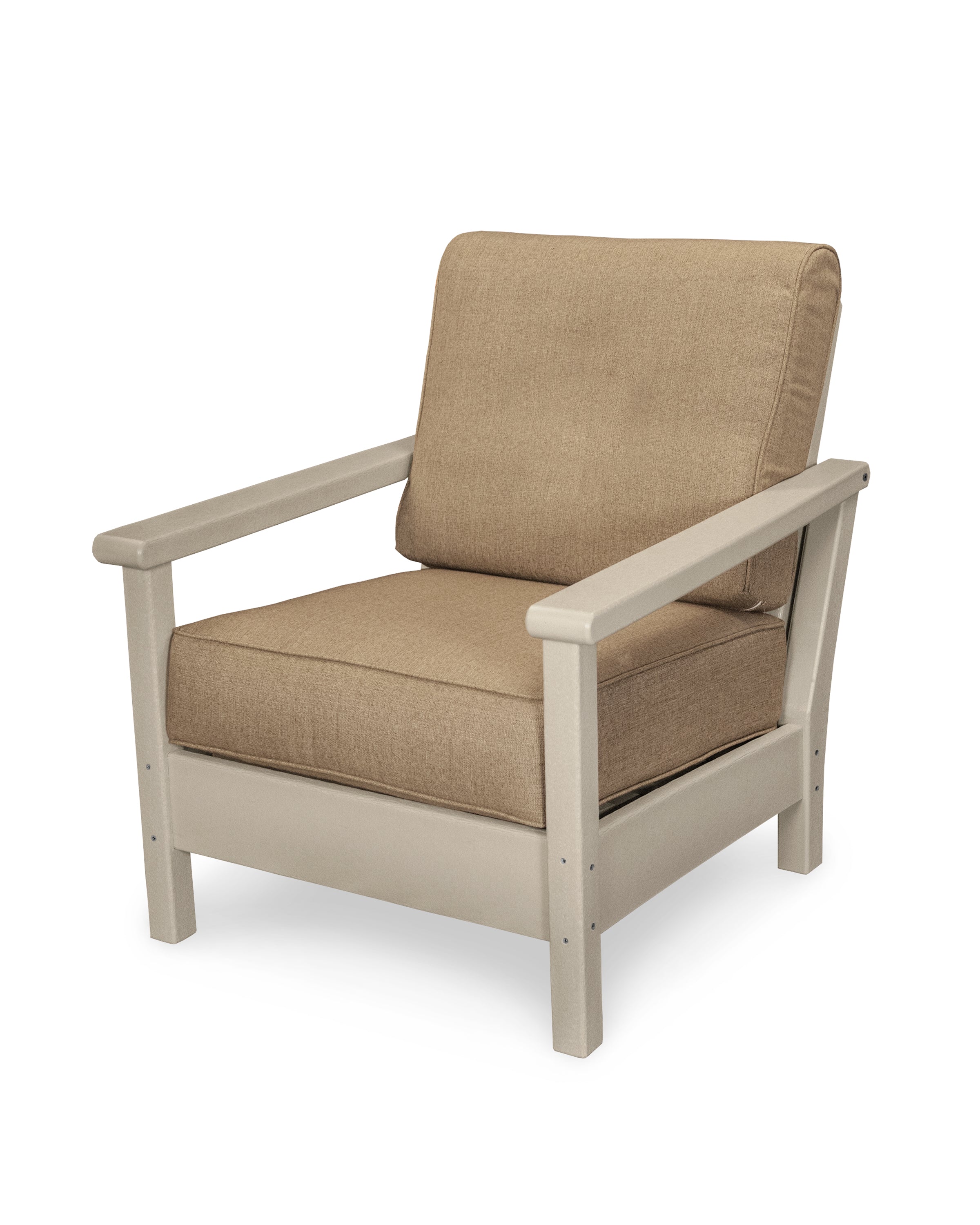 POLYWOOD® Harbour Deep Seating Chair in Sand / Sesame