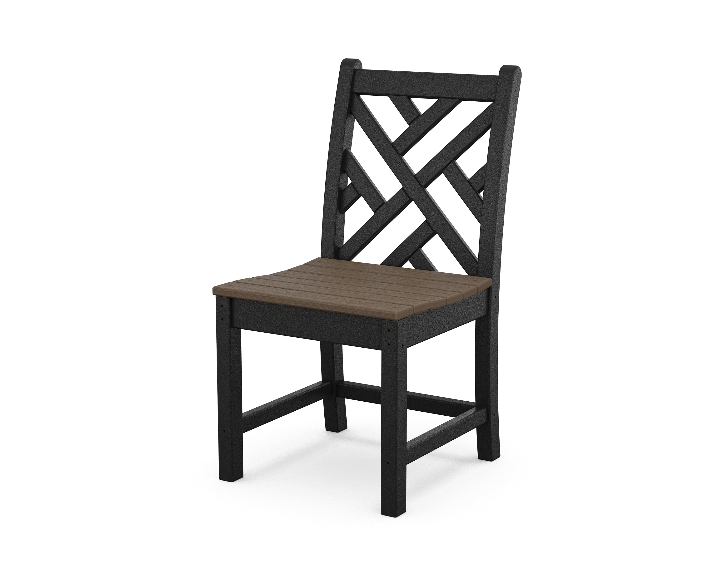 POLYWOOD® Chippendale Dining Side Chair in Black / Kona