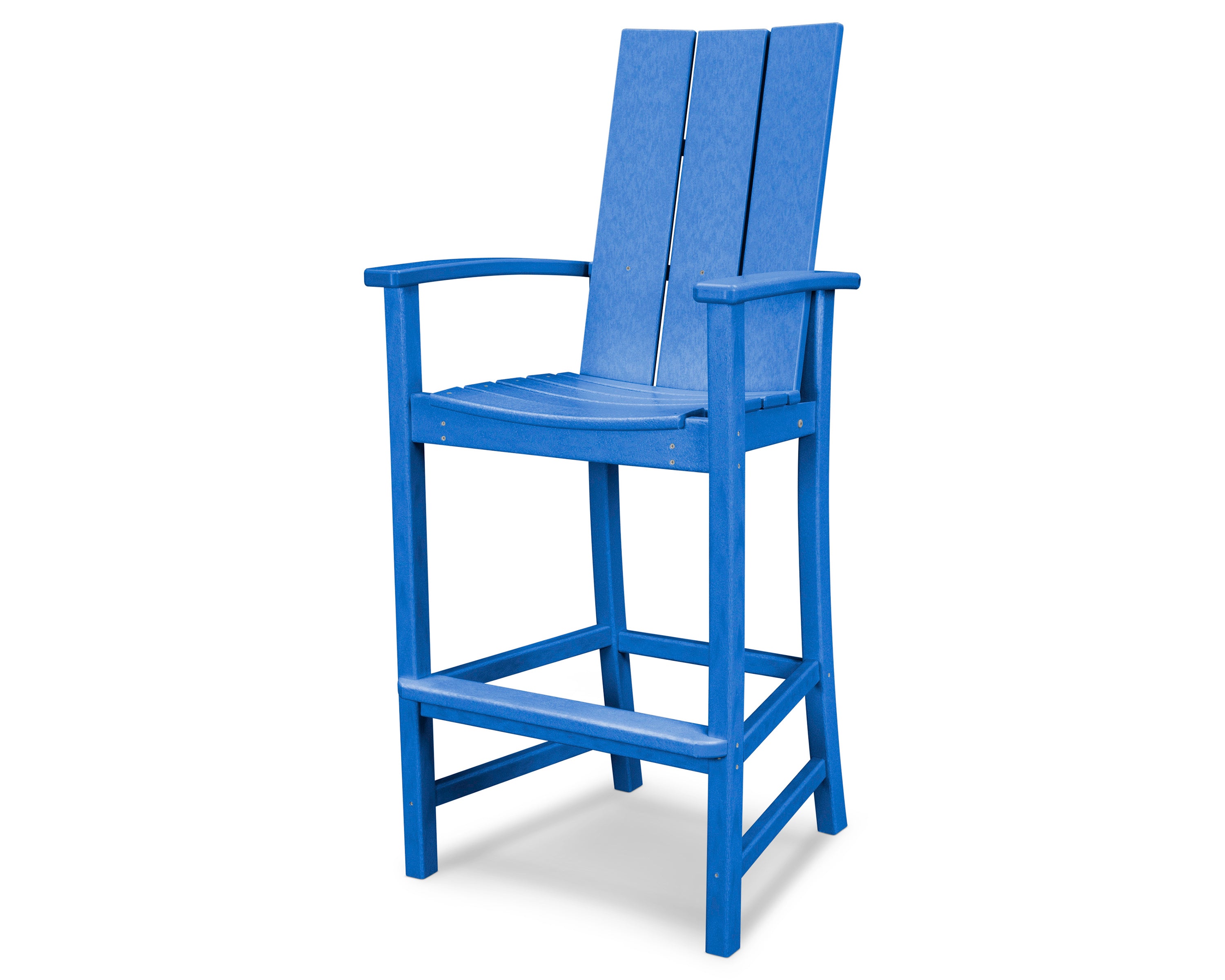 POLYWOOD® Modern Adirondack Bar Chair in Pacific Blue