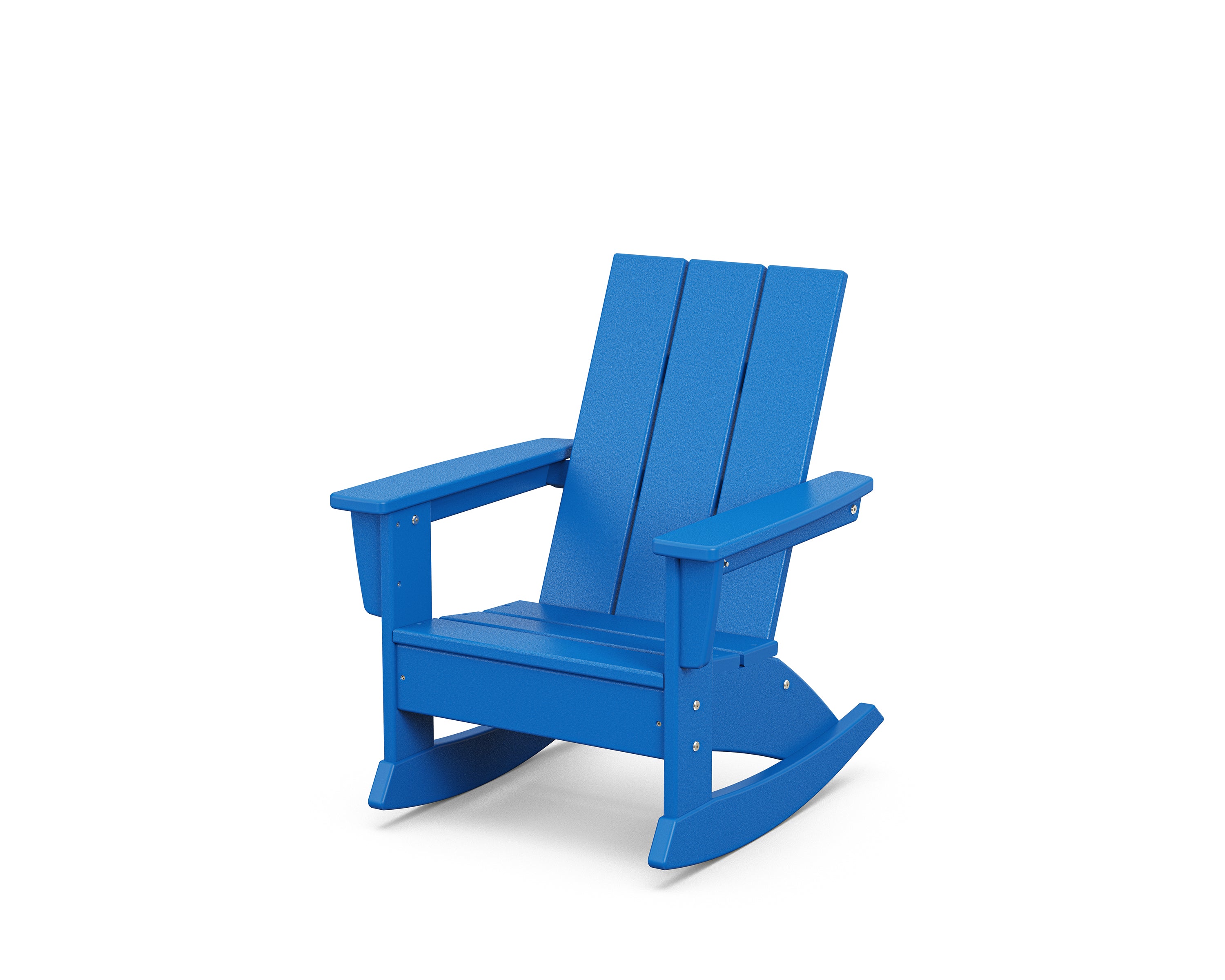 POLYWOOD® Kids Modern Adirondack Rocking Chair in Pacific Blue
