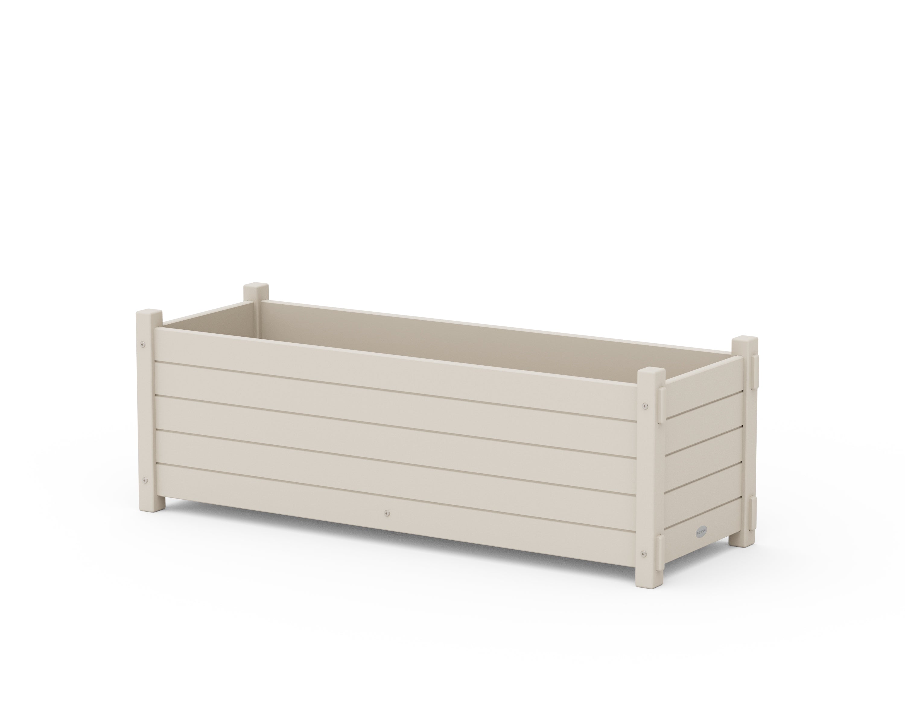 POLYWOOD® Nautical Rectangle Triple Planter Box in Sand