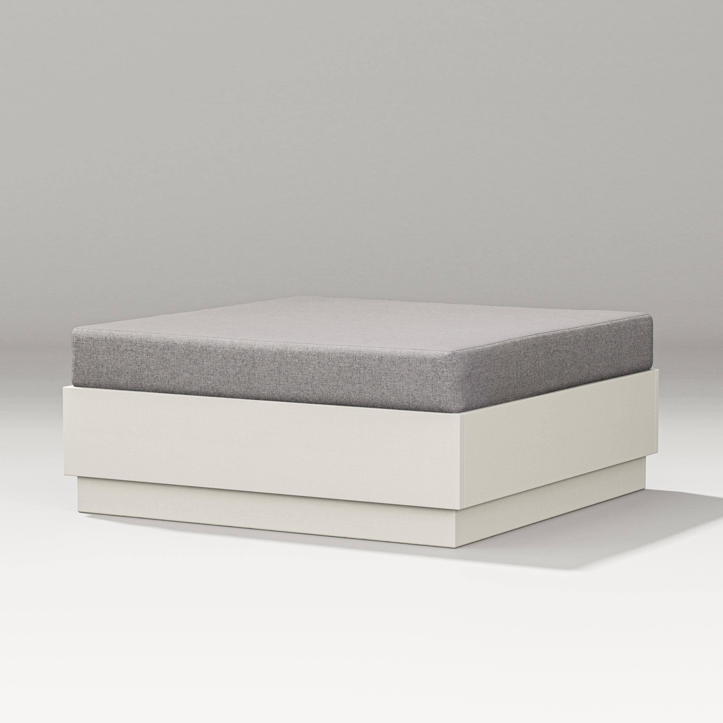PW Designer Series Elevate Lounge Ottoman in Vintage White / Grey Mist