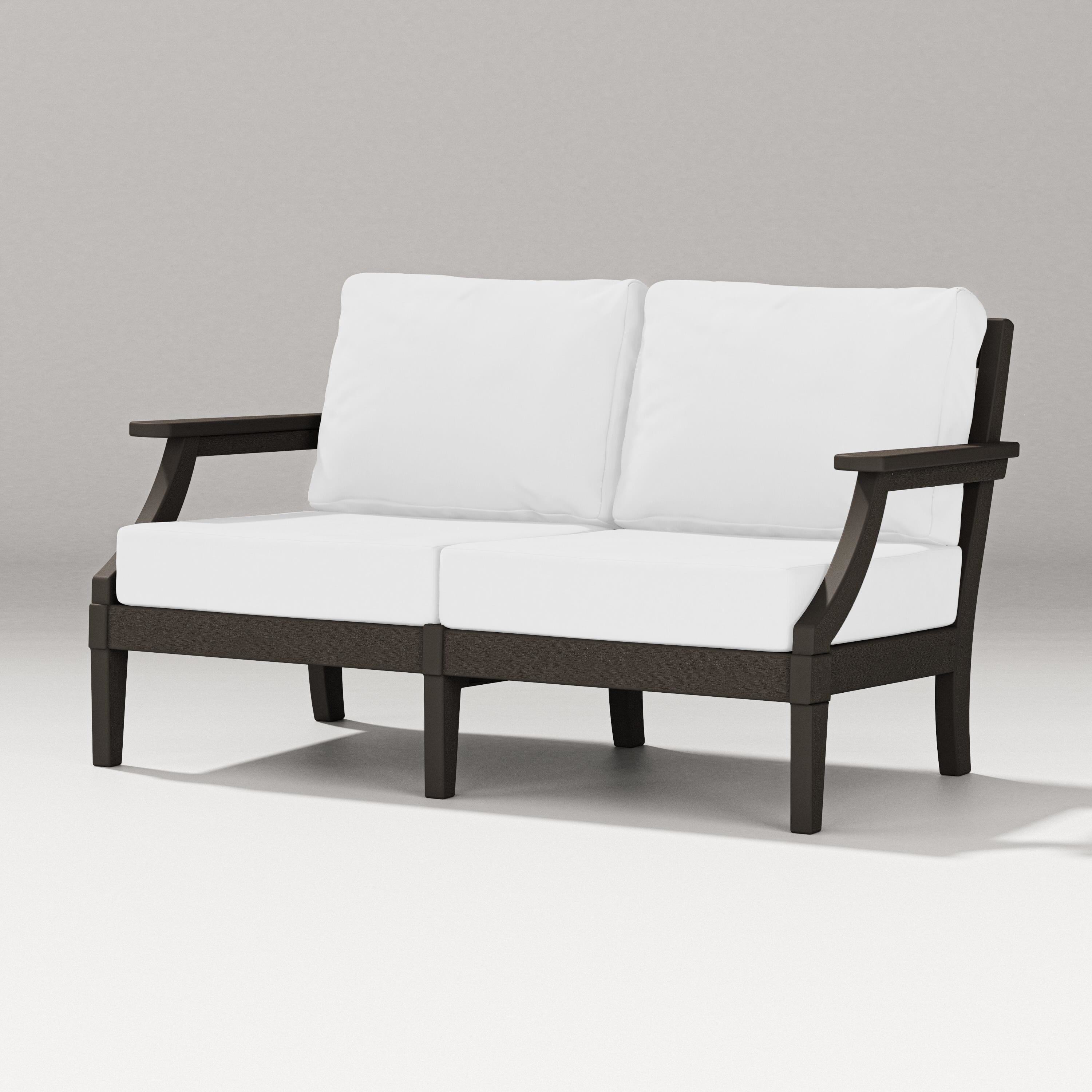 PW Designer Series Estate Loveseat in Vintage Coffee / Natural