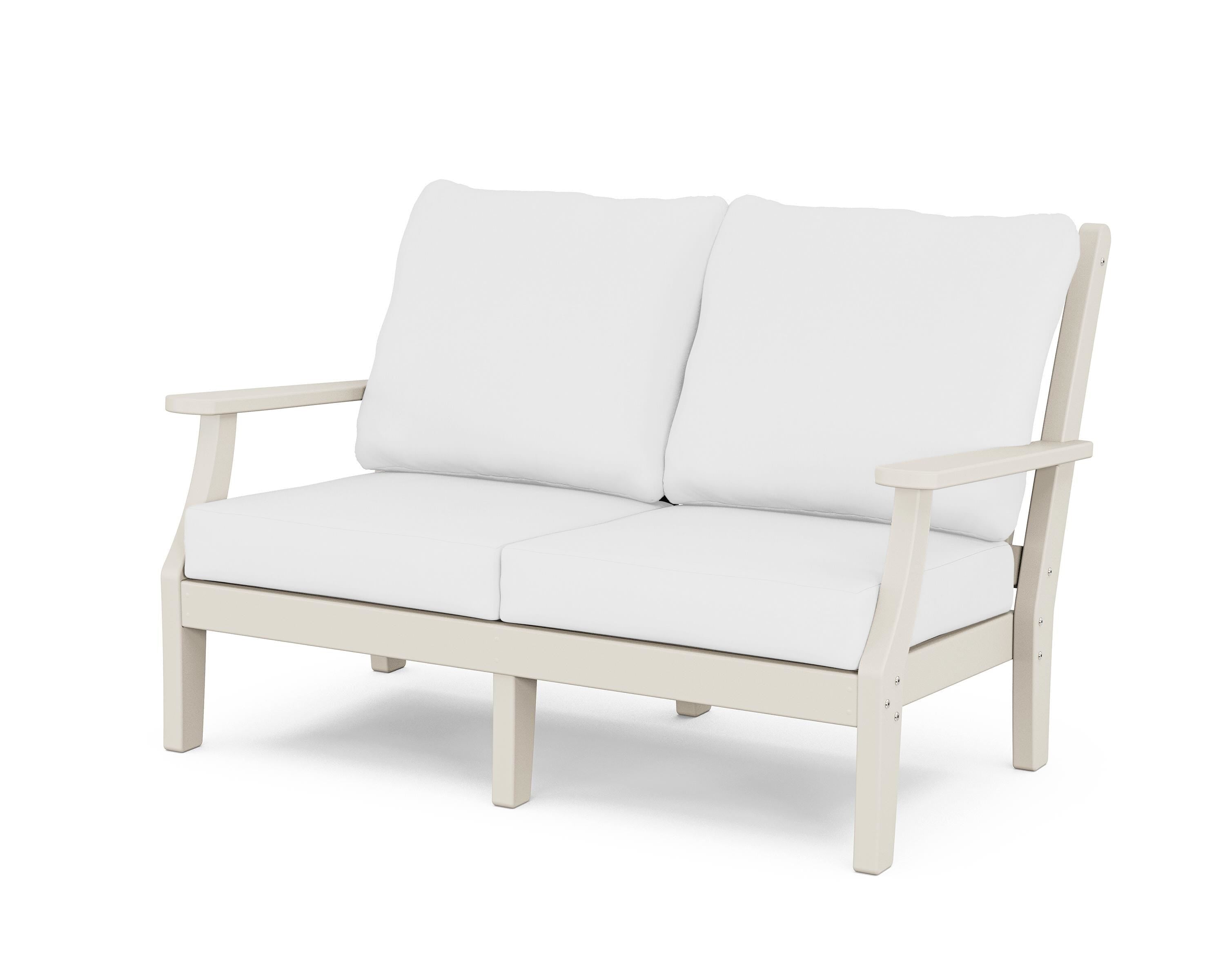 Country Living Wovendale Deep Seating Loveseat in Sand / Natural