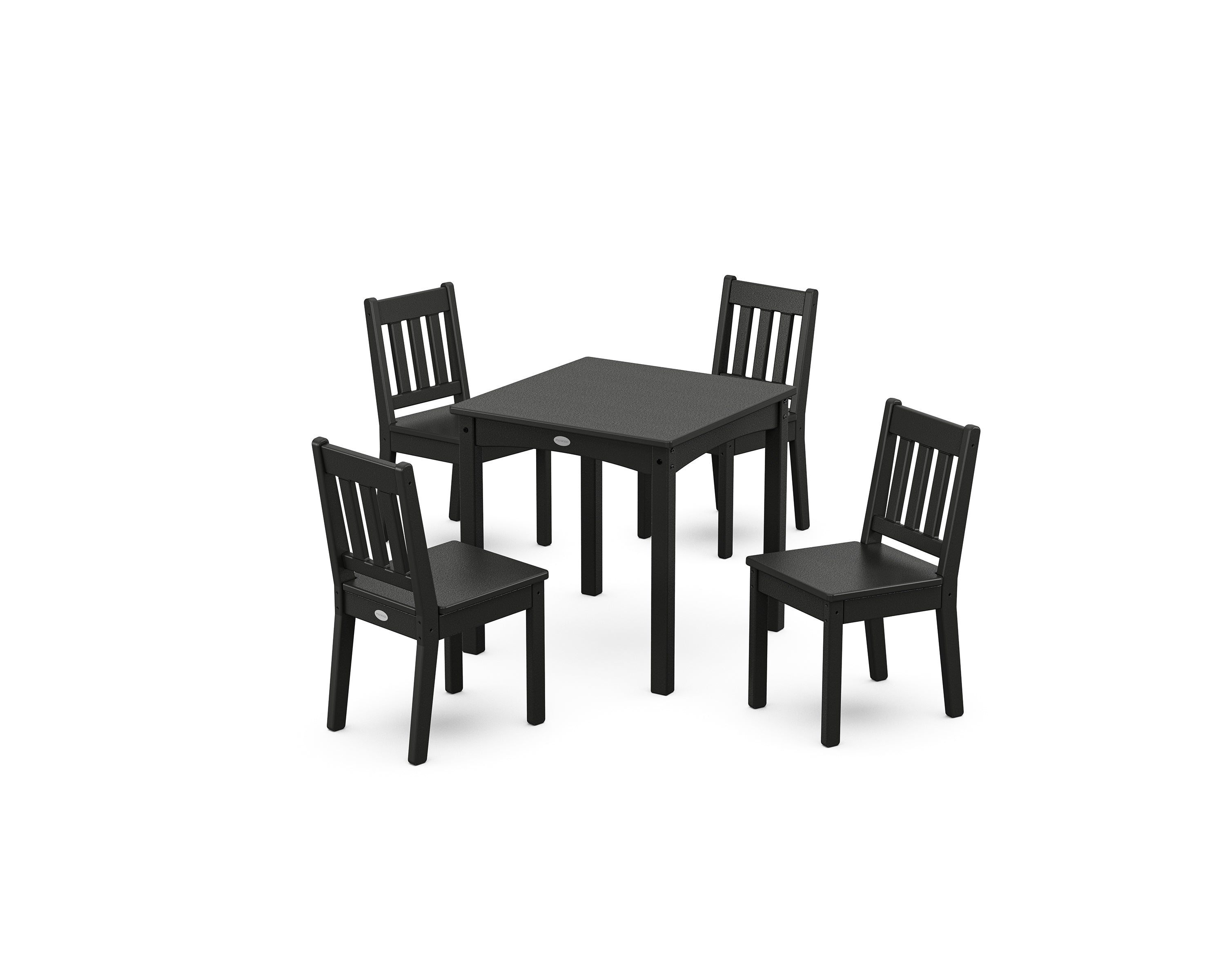 POLYWOOD® Vineyard Kids 5-Piece Dining Set in Black