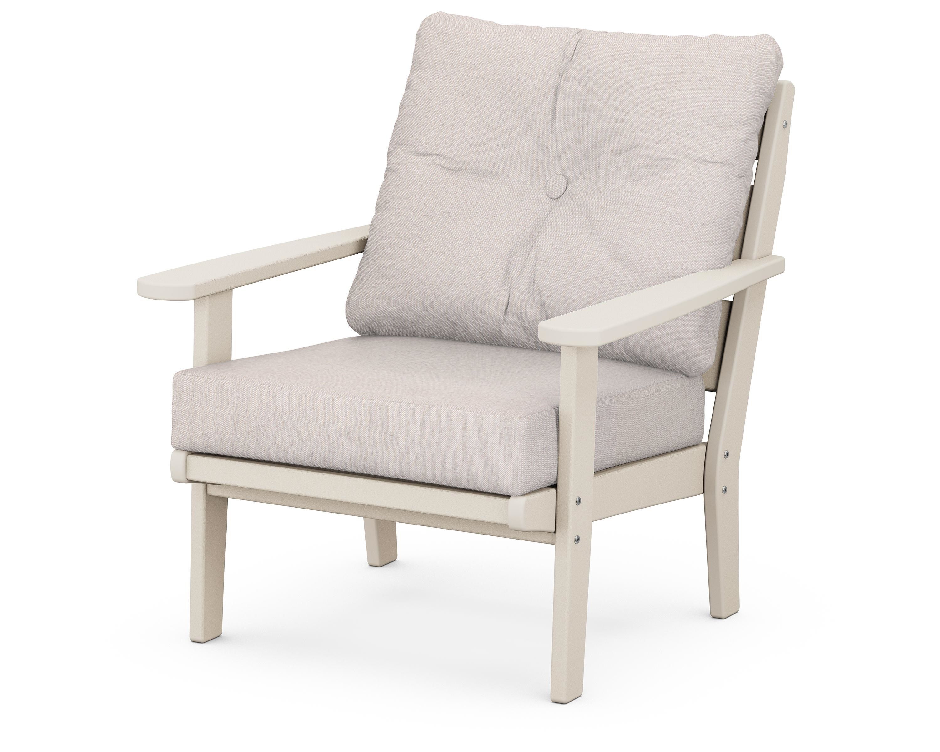 POLYWOOD® Lakeside Deep Seating Chair in Sand / Dune Burlap
