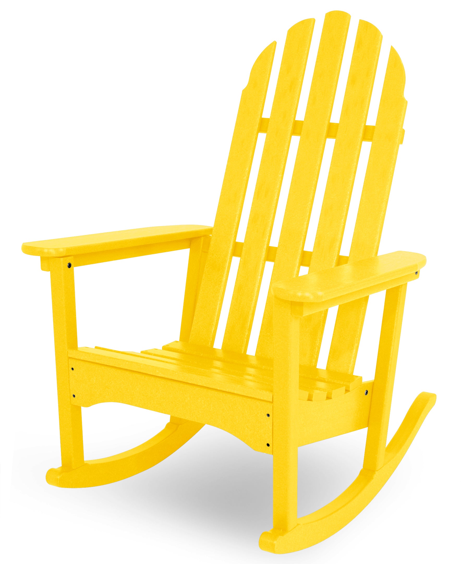 POLYWOOD® Classic Adirondack Rocking Chair in Lemon