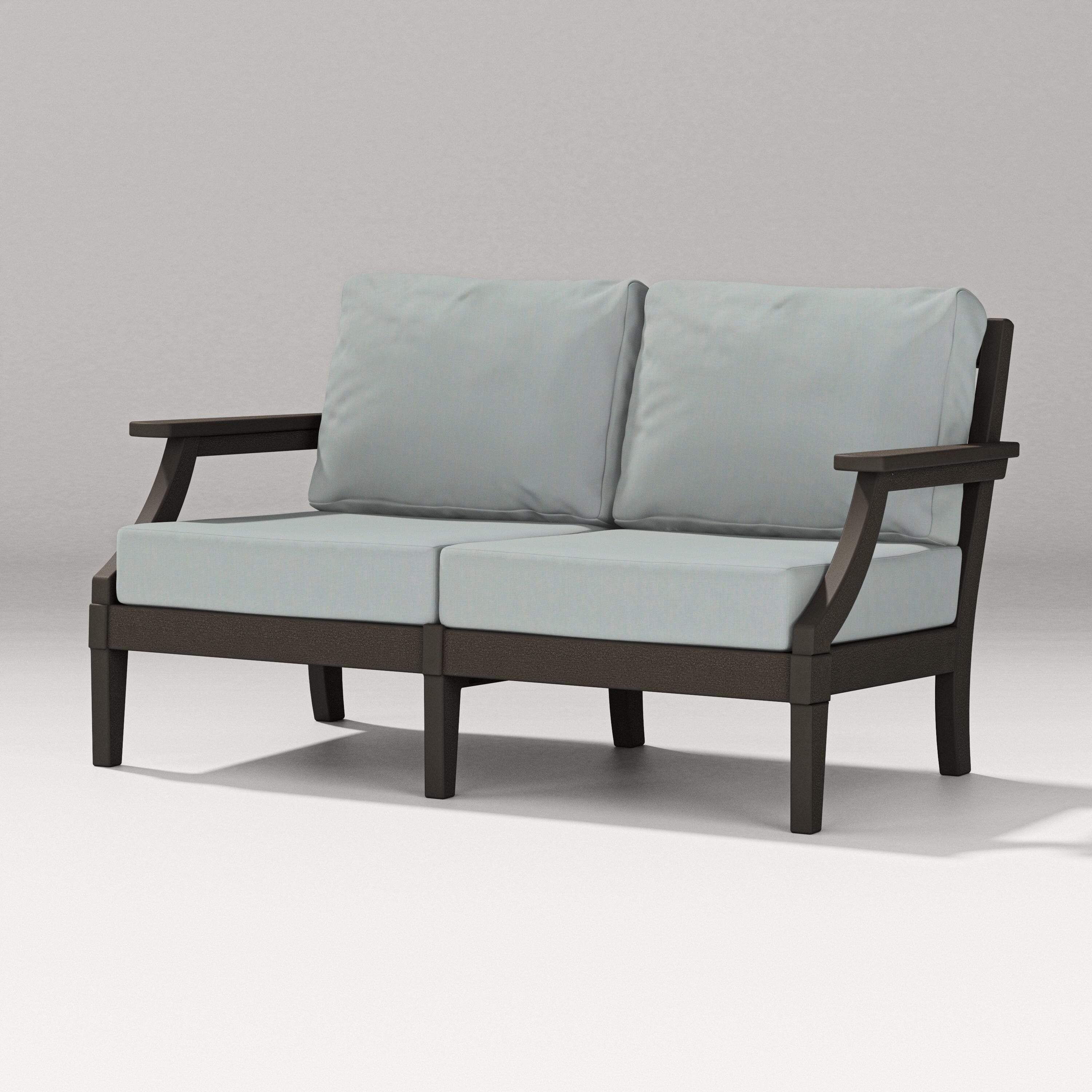PW Designer Series Estate Loveseat in Vintage Coffee / Spa