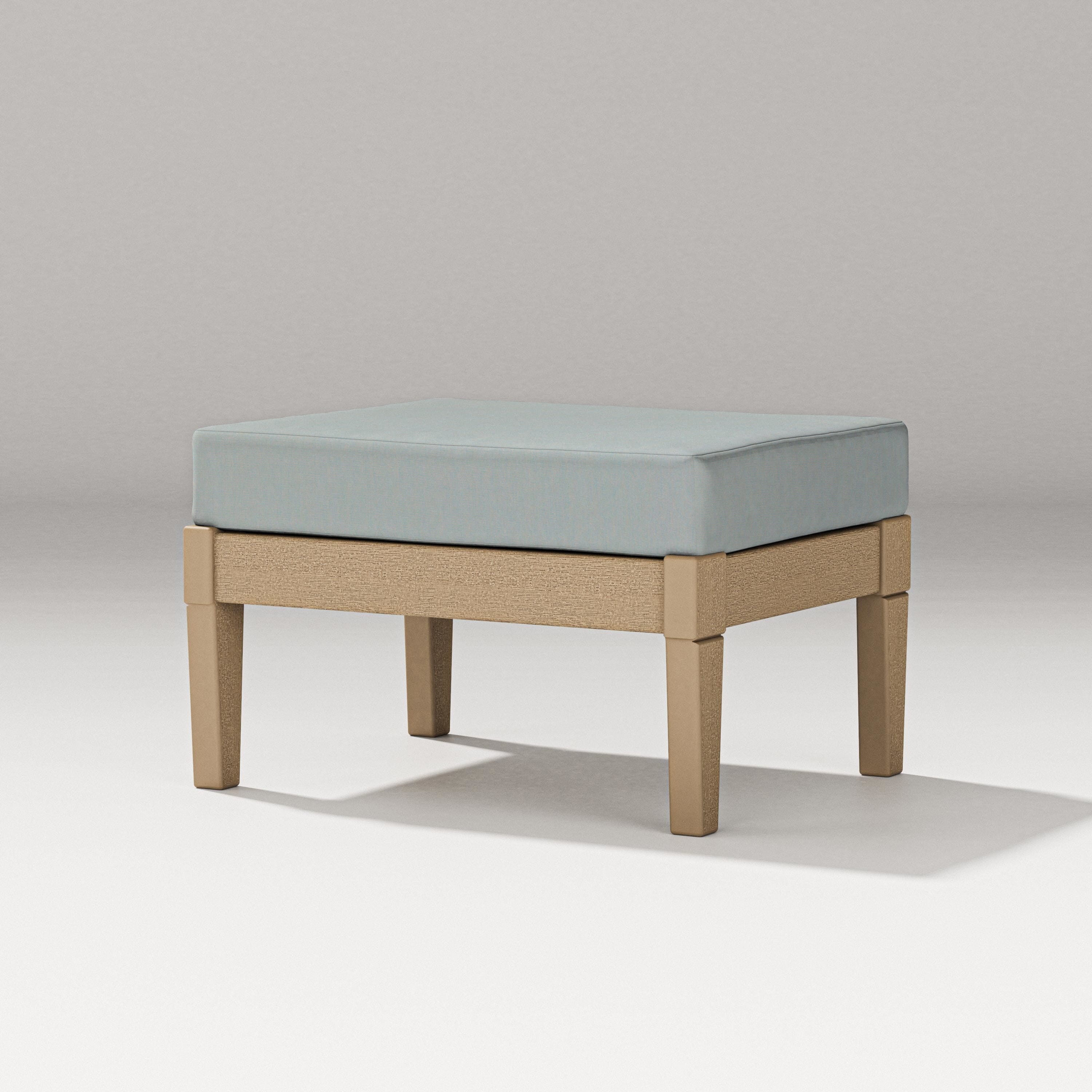 PW Designer Series Estate Lounge Ottoman in Vintage Sahara / Spa