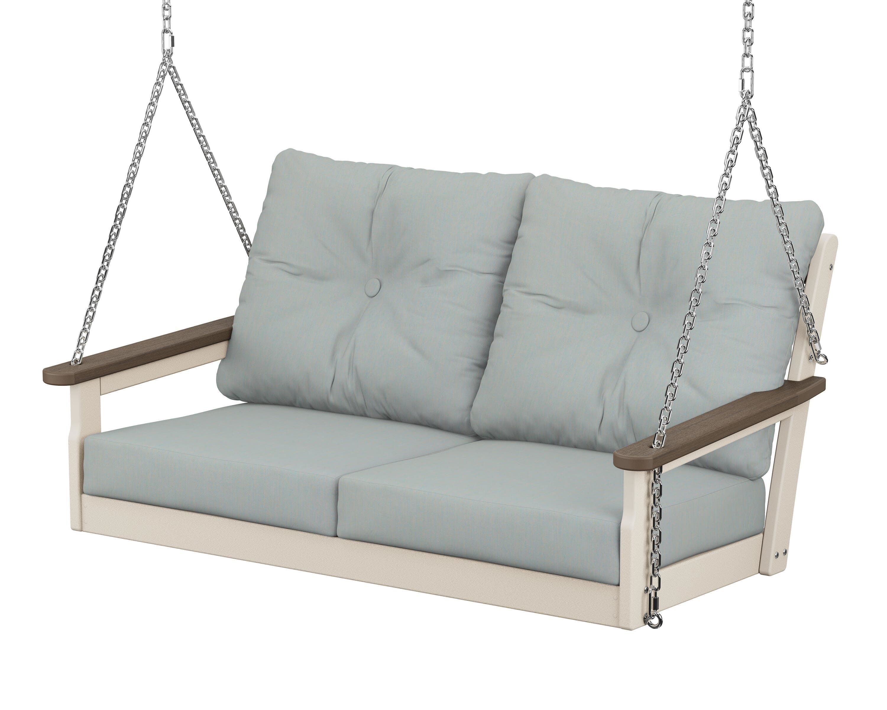 POLYWOOD® Vineyard Deep Seating Swing in Sand / Kona / Spa