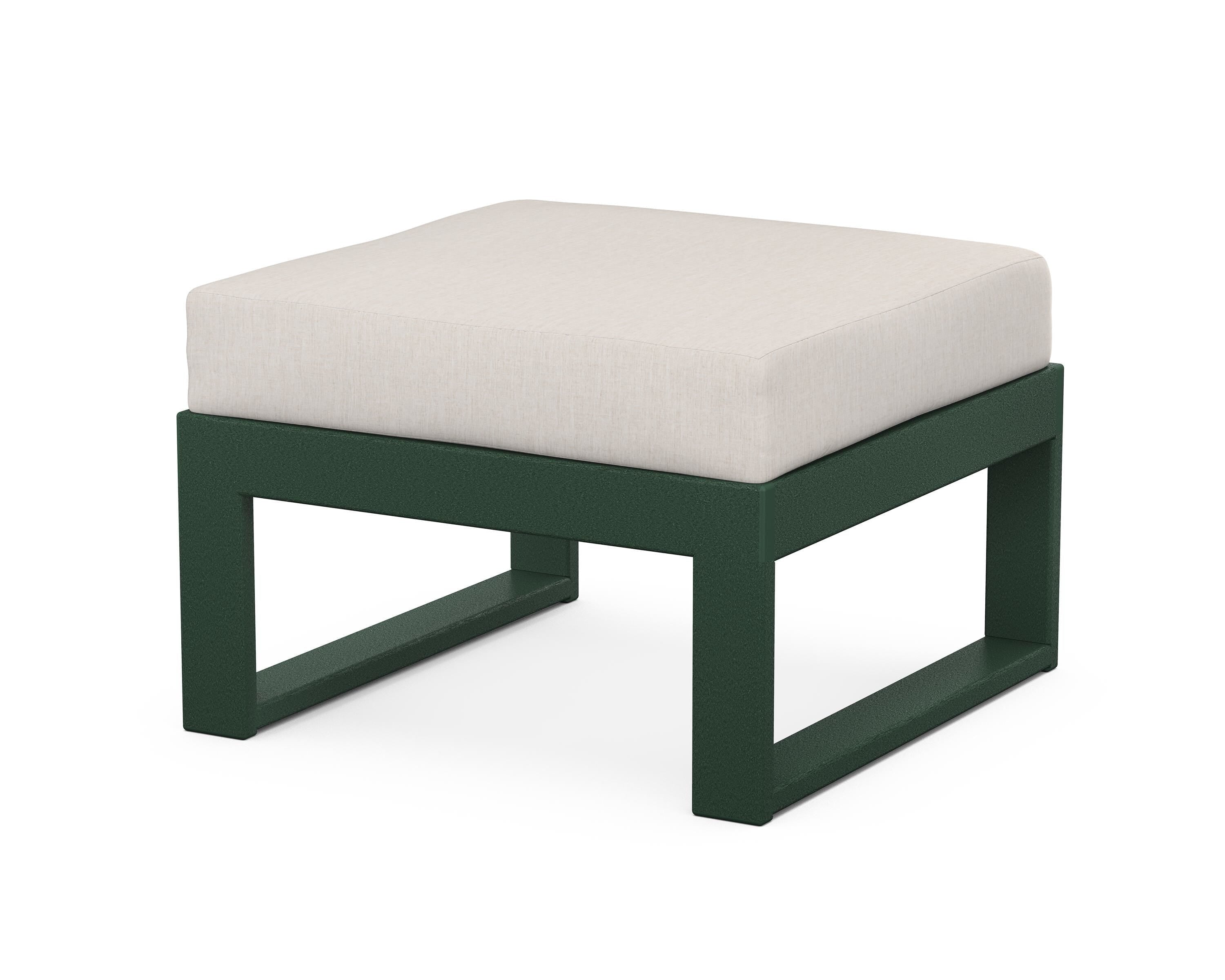 Unbranded Modular Ottoman - Modern in Green / Cast Ash