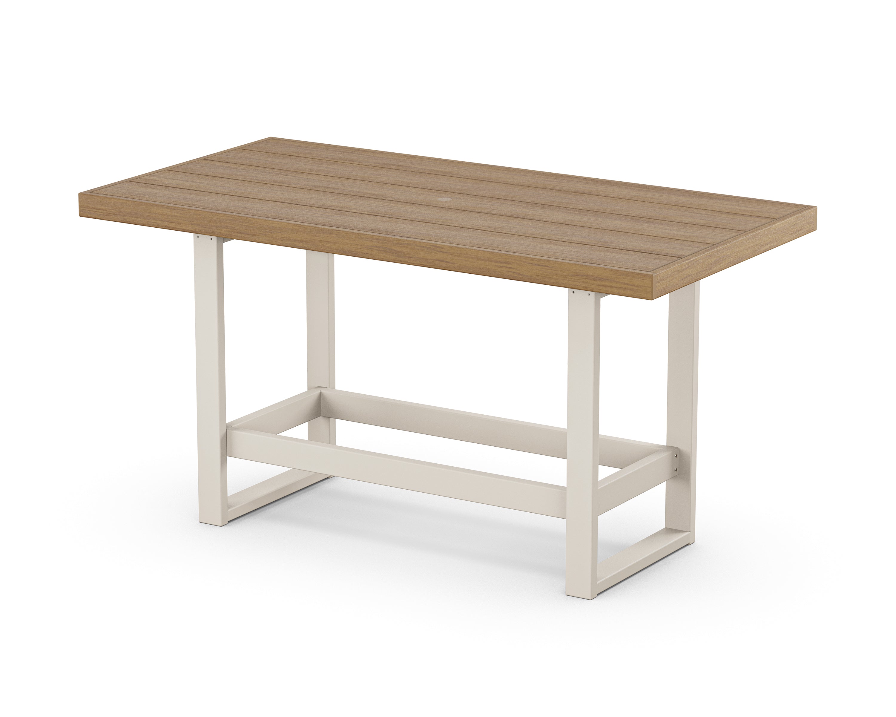 POLYWOOD® EDGE 40" x 78" Bar Table in Sand / Natural