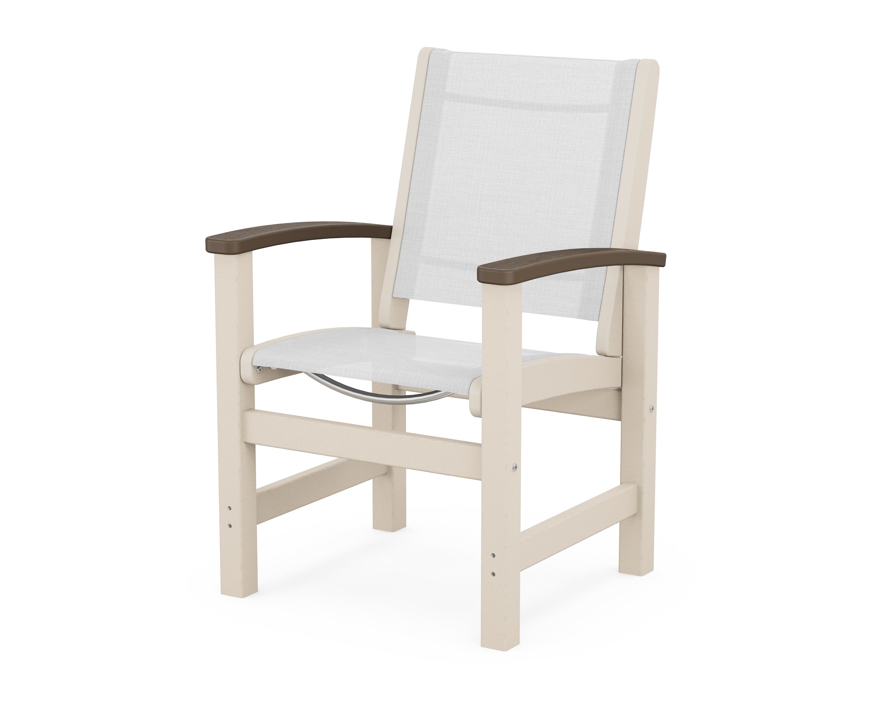 POLYWOOD® Coastal Dining Chair in Sand / Kona / White Sling