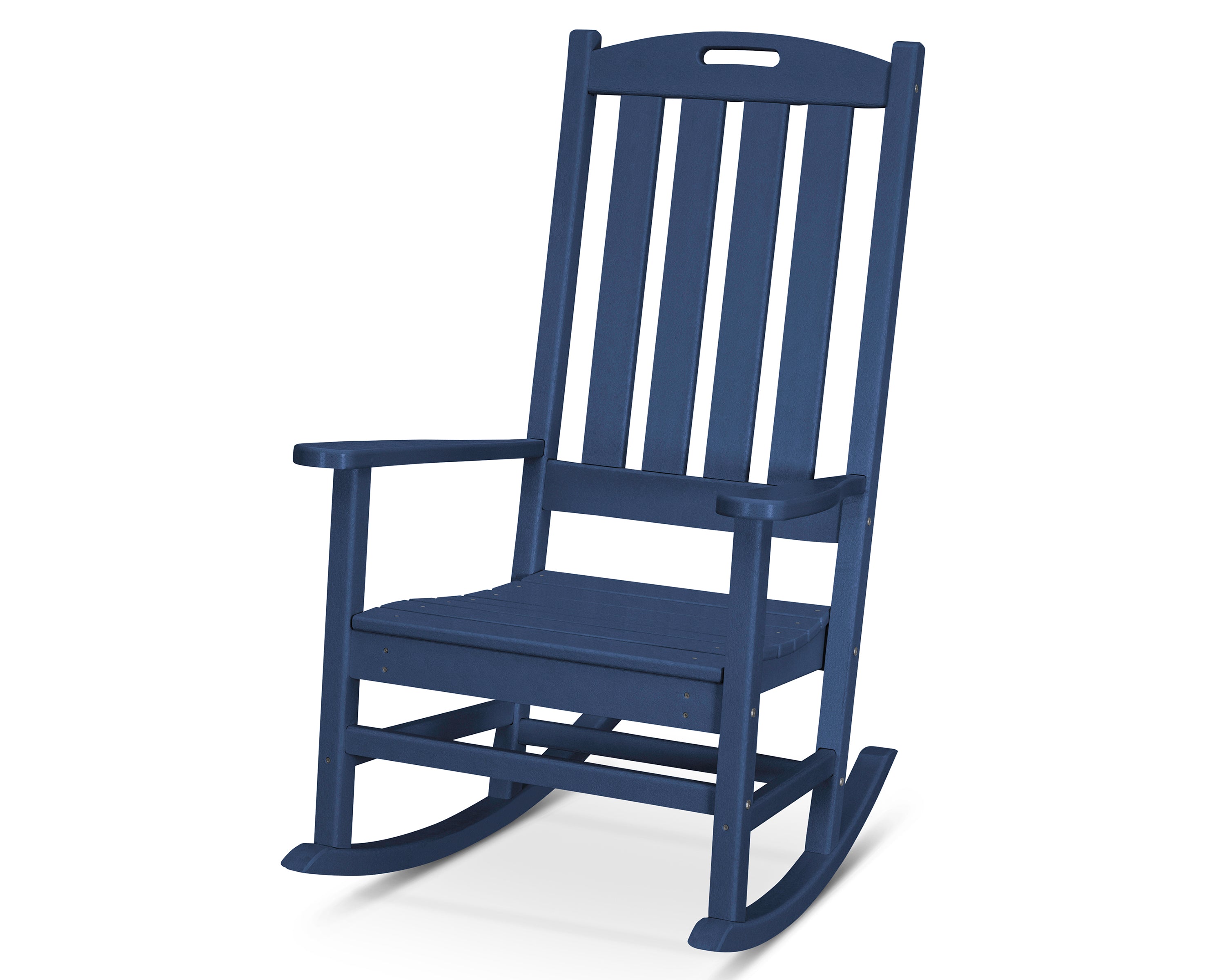 POLYWOOD® Nautical Porch Rocking Chair in Navy