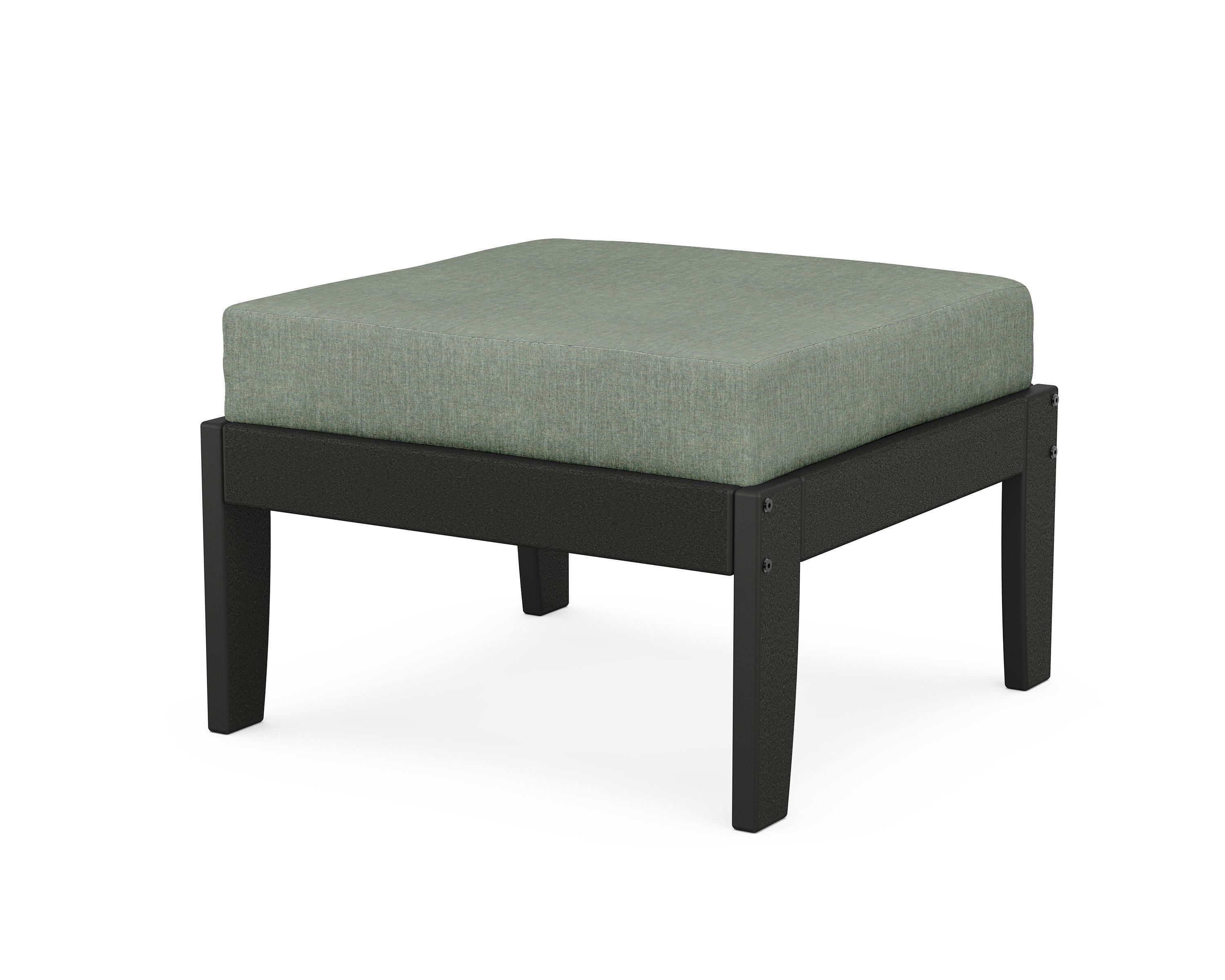 Unbranded Modular Ottoman - Classic in Black / Cast Sage