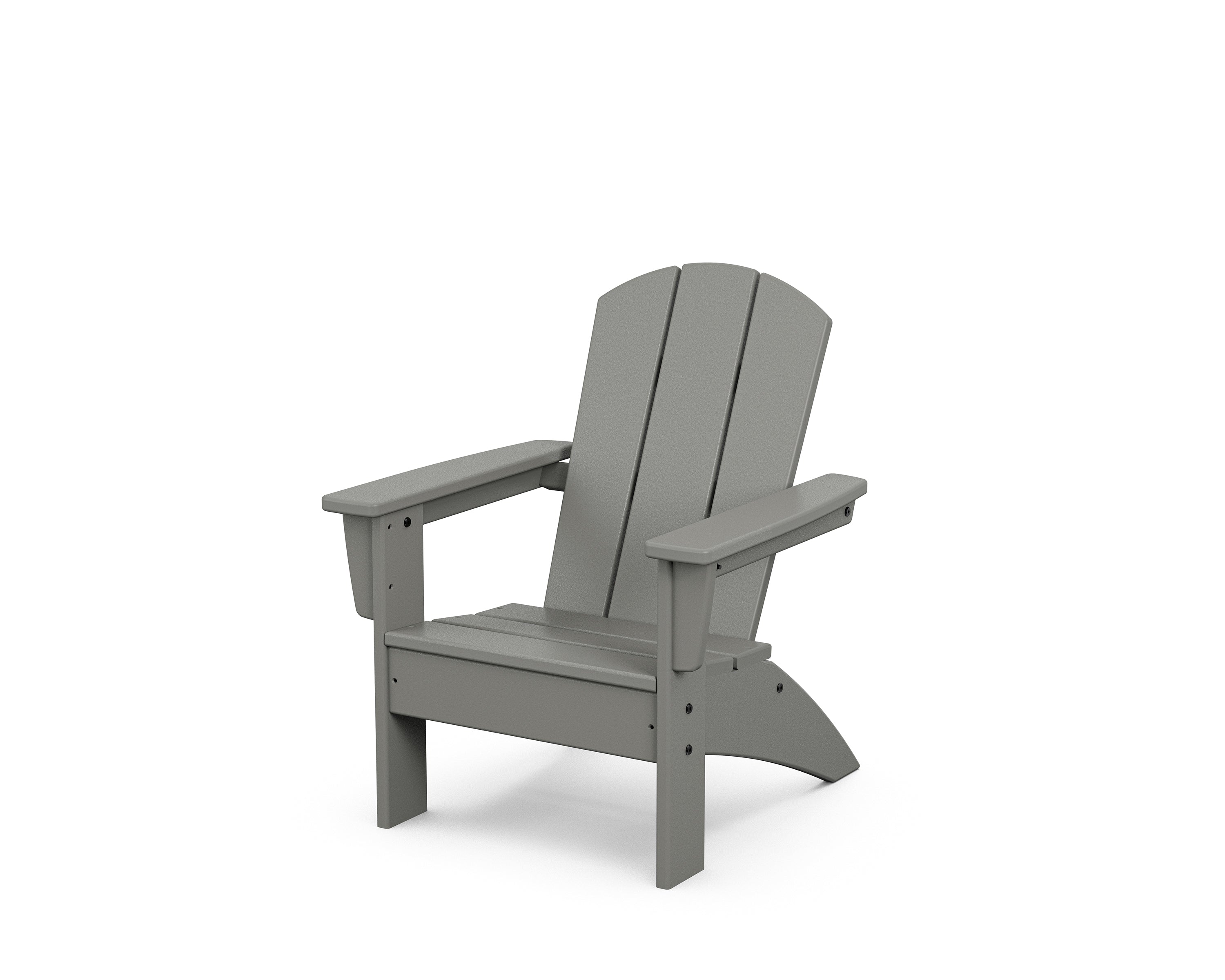 POLYWOOD® Kids Nautical Adirondack Chair in Slate Grey