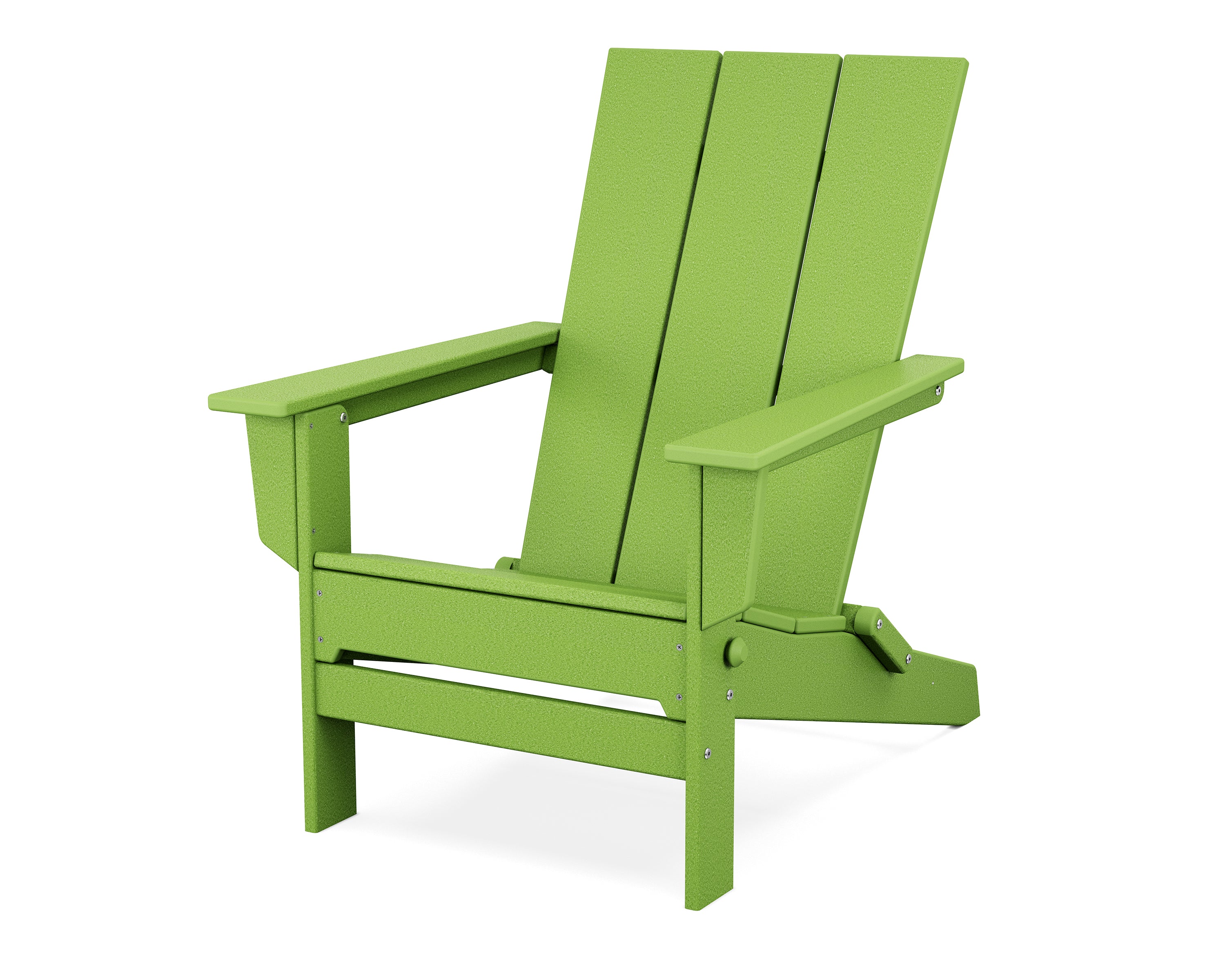 POLYWOOD® Modern Studio Folding Adirondack Chair in Lime