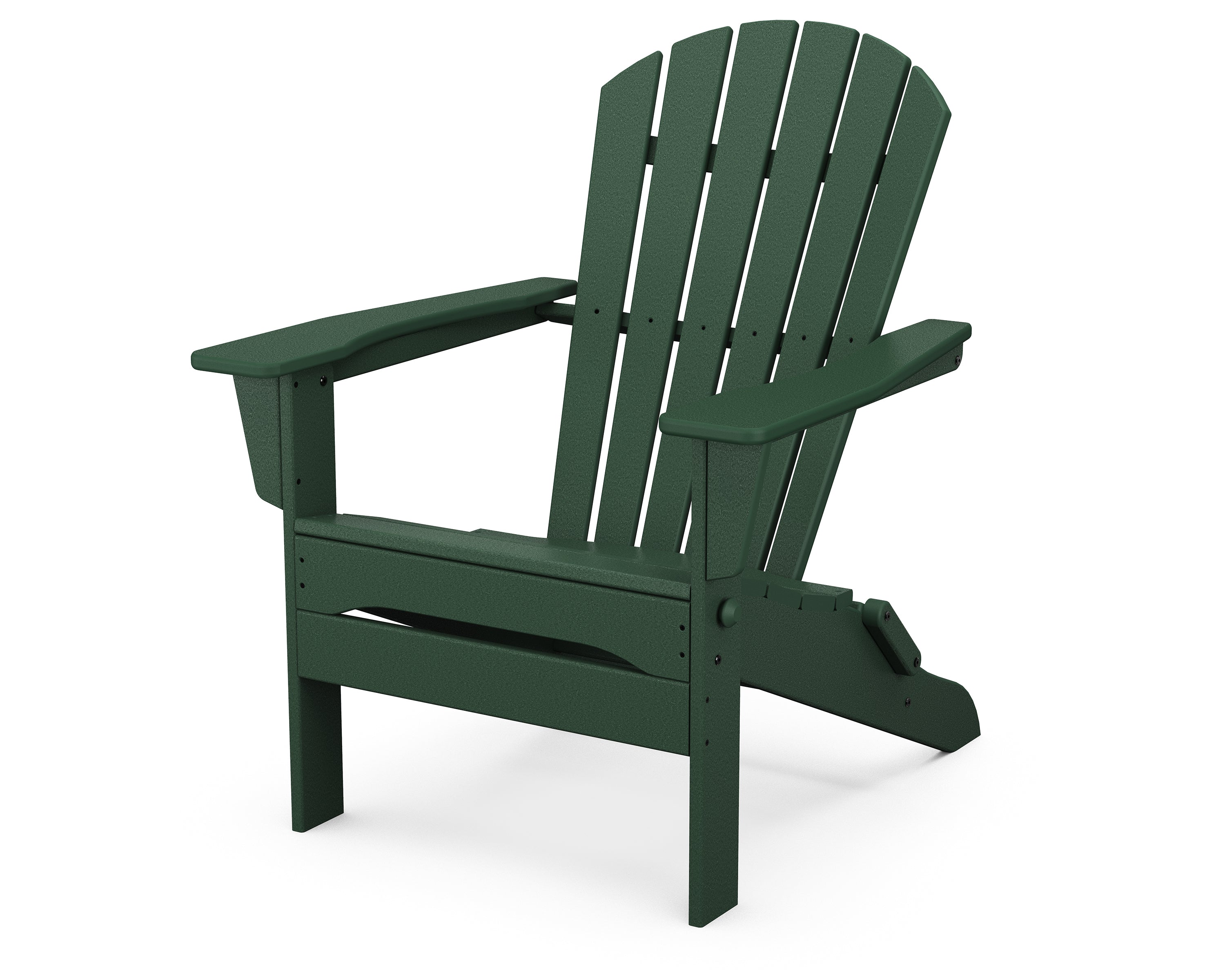 POLYWOOD® South Beach Folding Adirondack Chair in Green