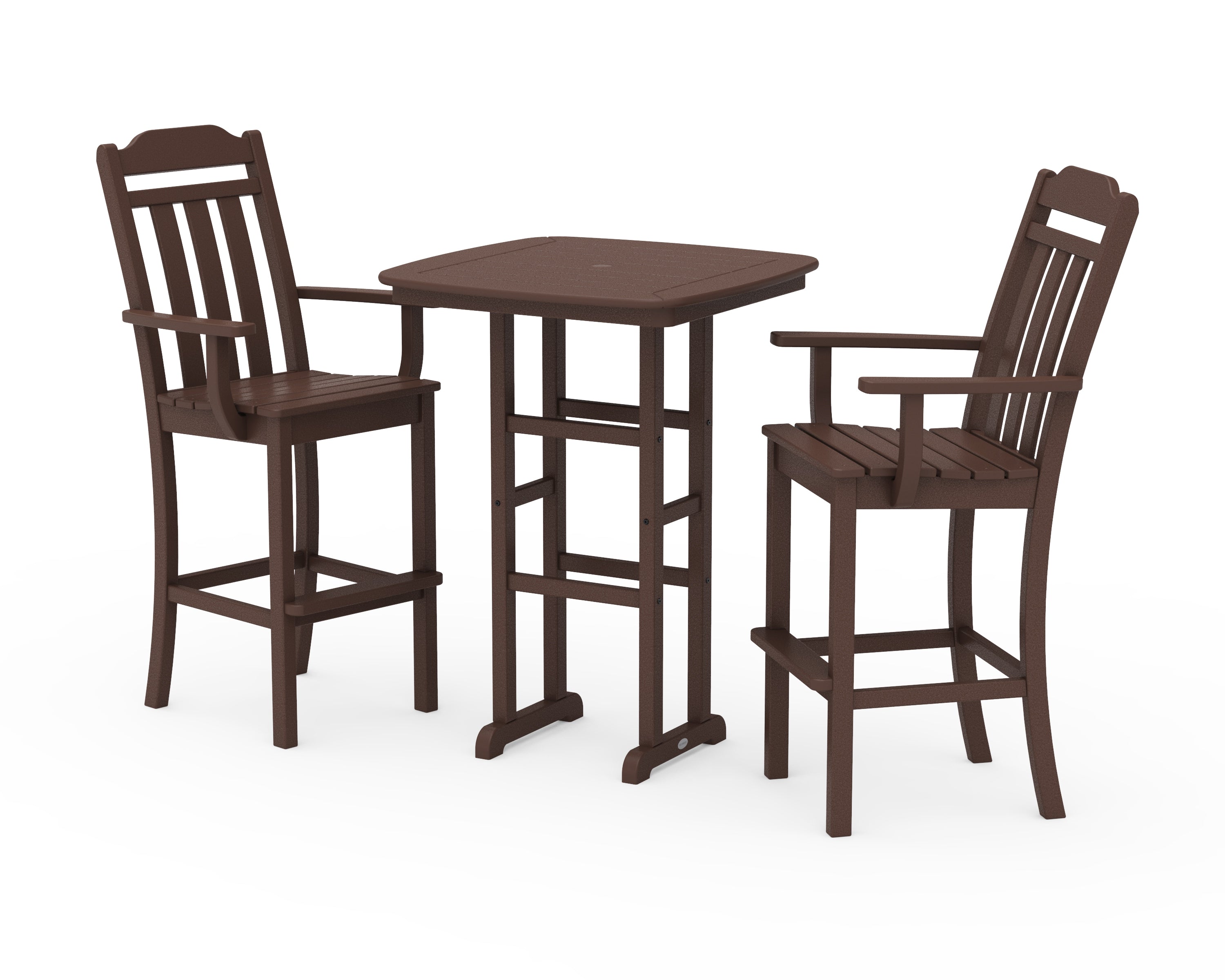 Country Living Cottage 3-Piece Bar Set in Mahogany