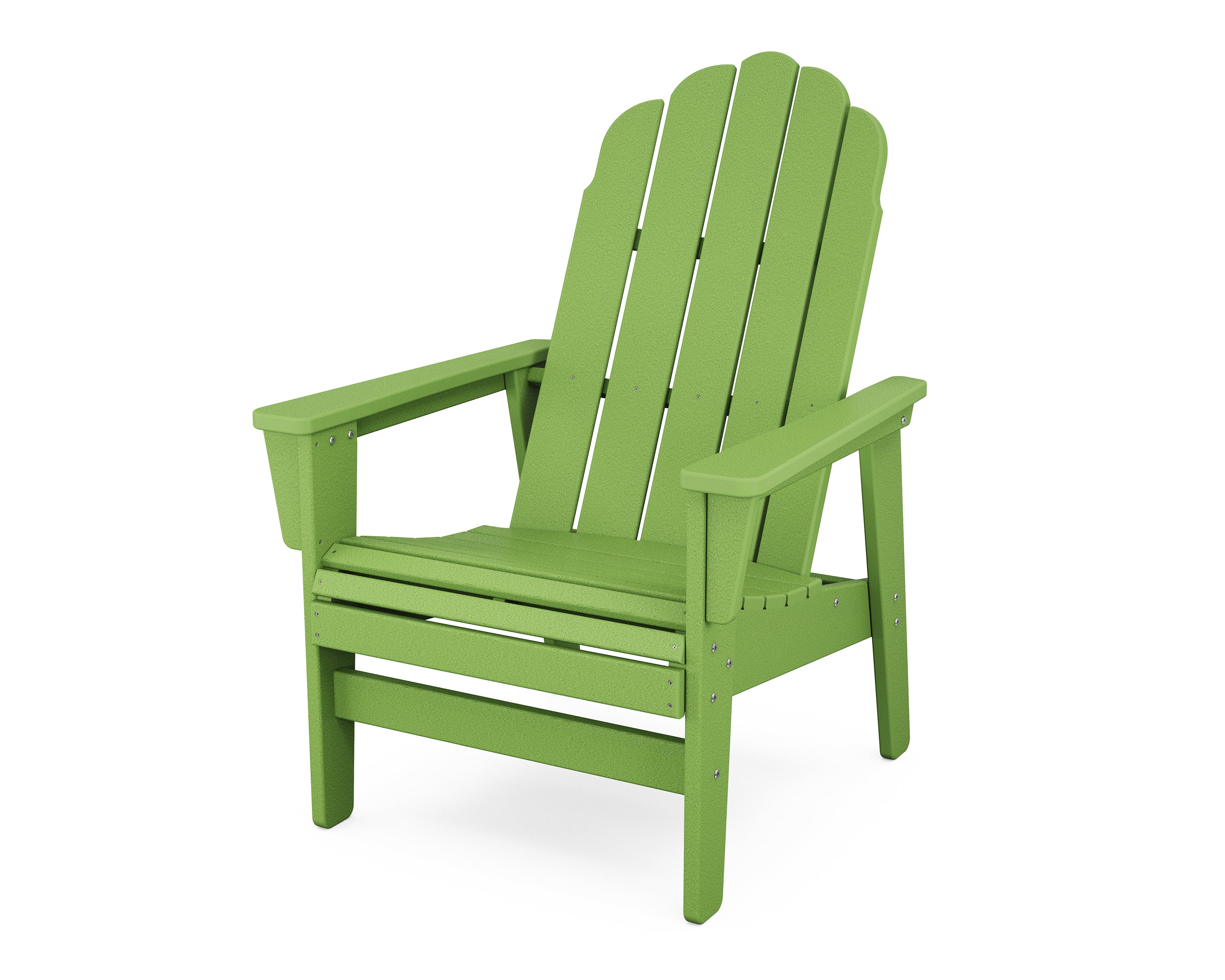 POLYWOOD® Vineyard Grand Upright Adirondack Chair in Lime