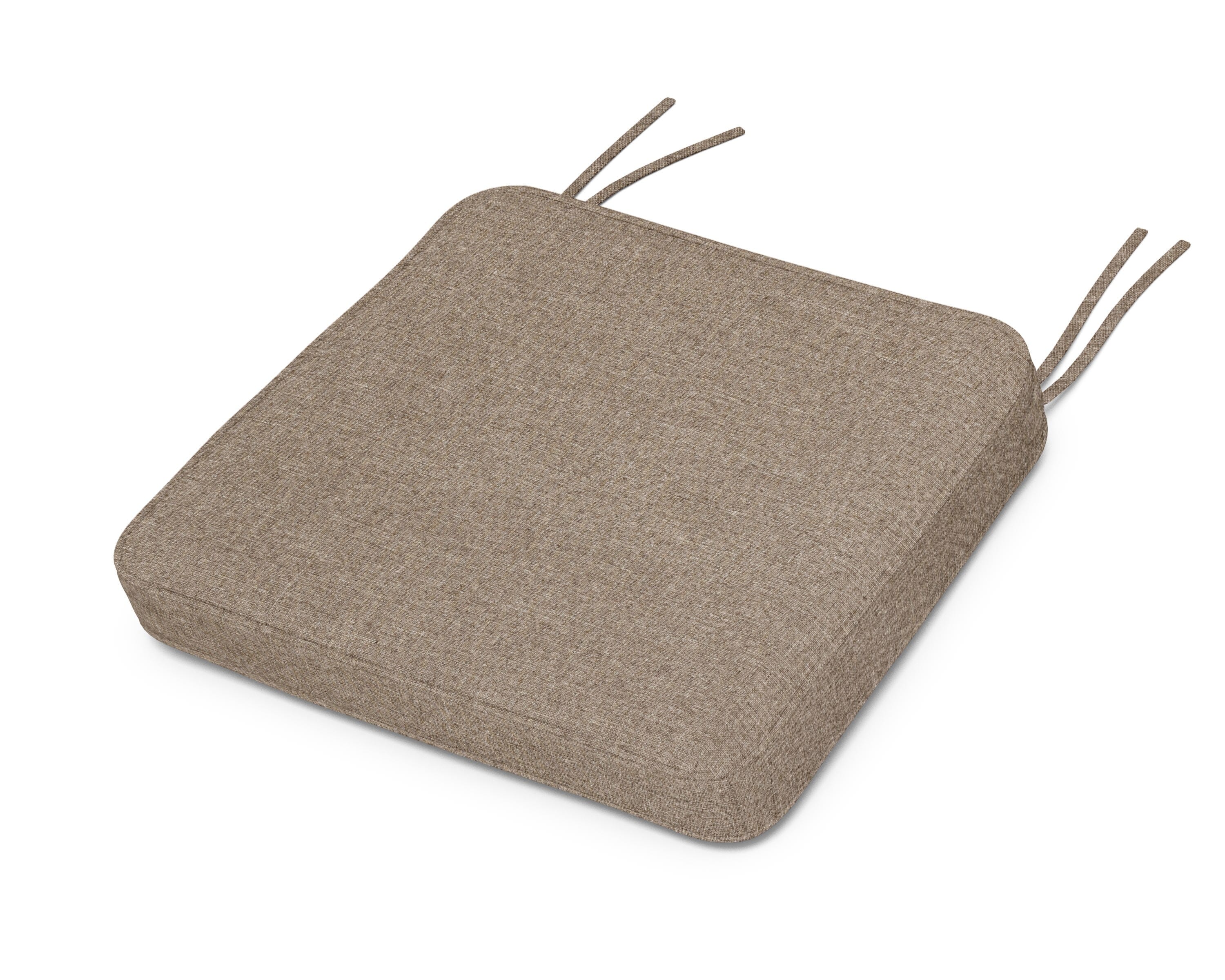 Martha Stewart by POLYWOOD® Chinoiserie Arm Chair Seat Cushion in Spiced Burlap