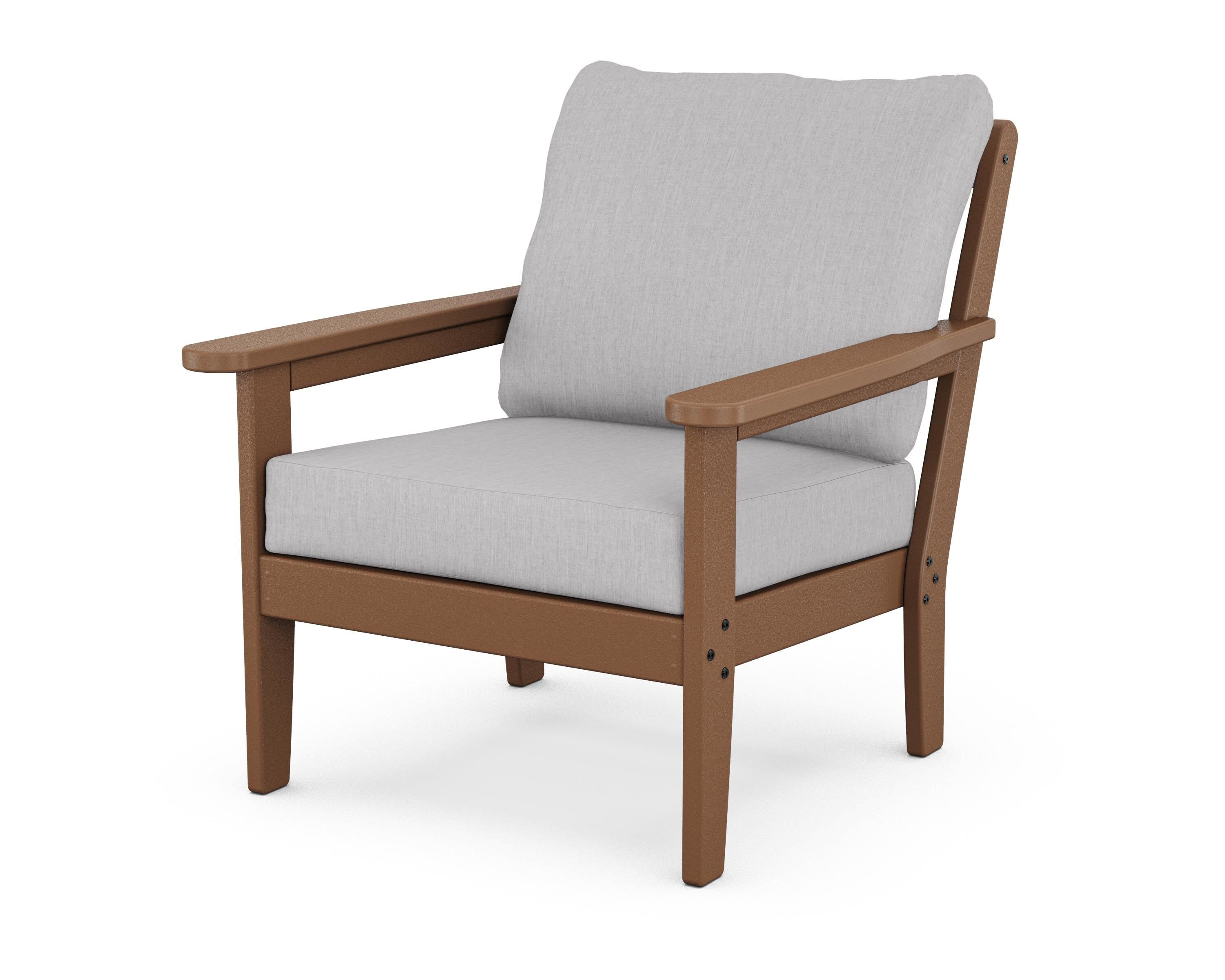 Country Living Cottage Deep Seating Chair in Teak / Granite