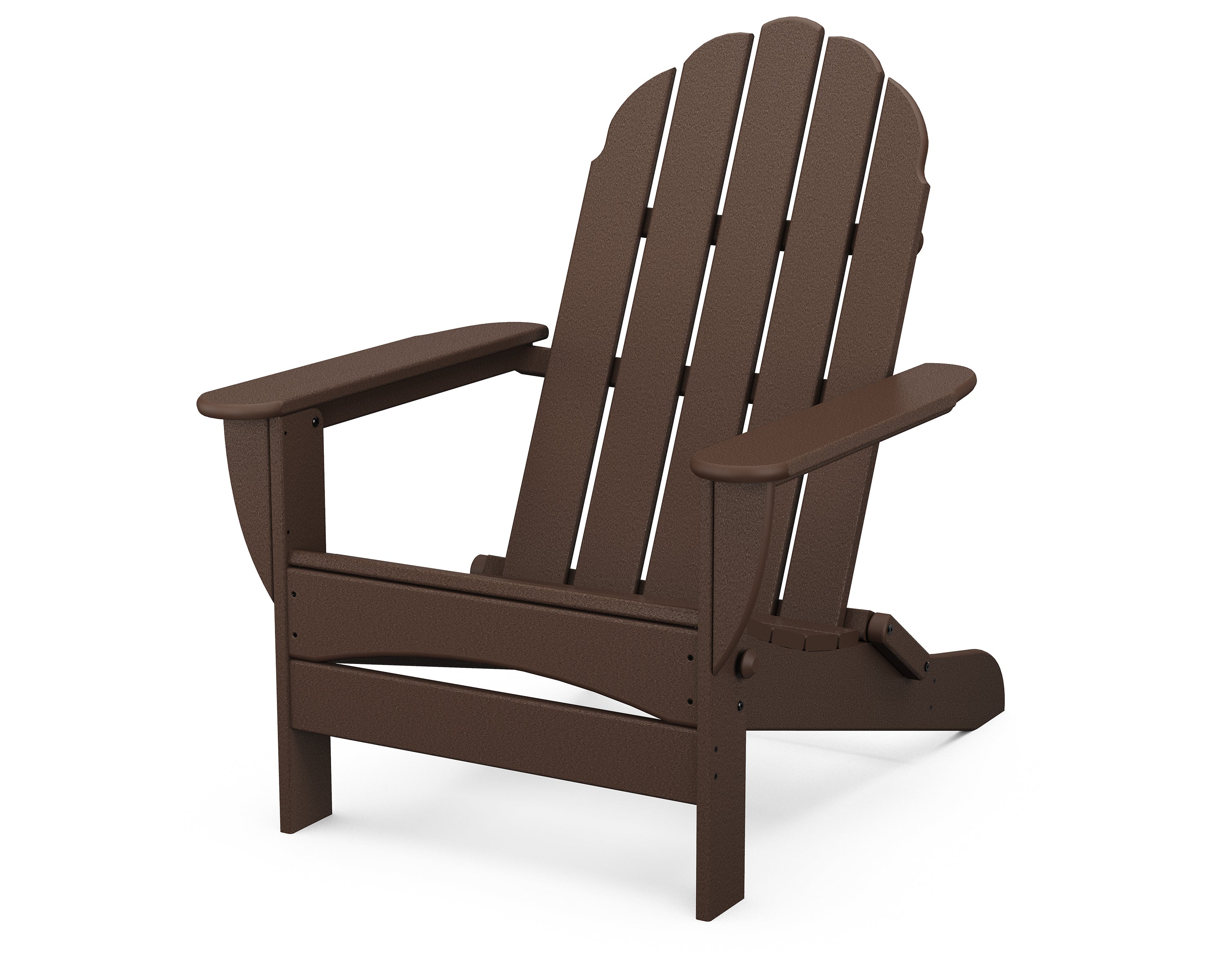 POLYWOOD® Classic Oversized Folding Adirondack Chair in Mahogany