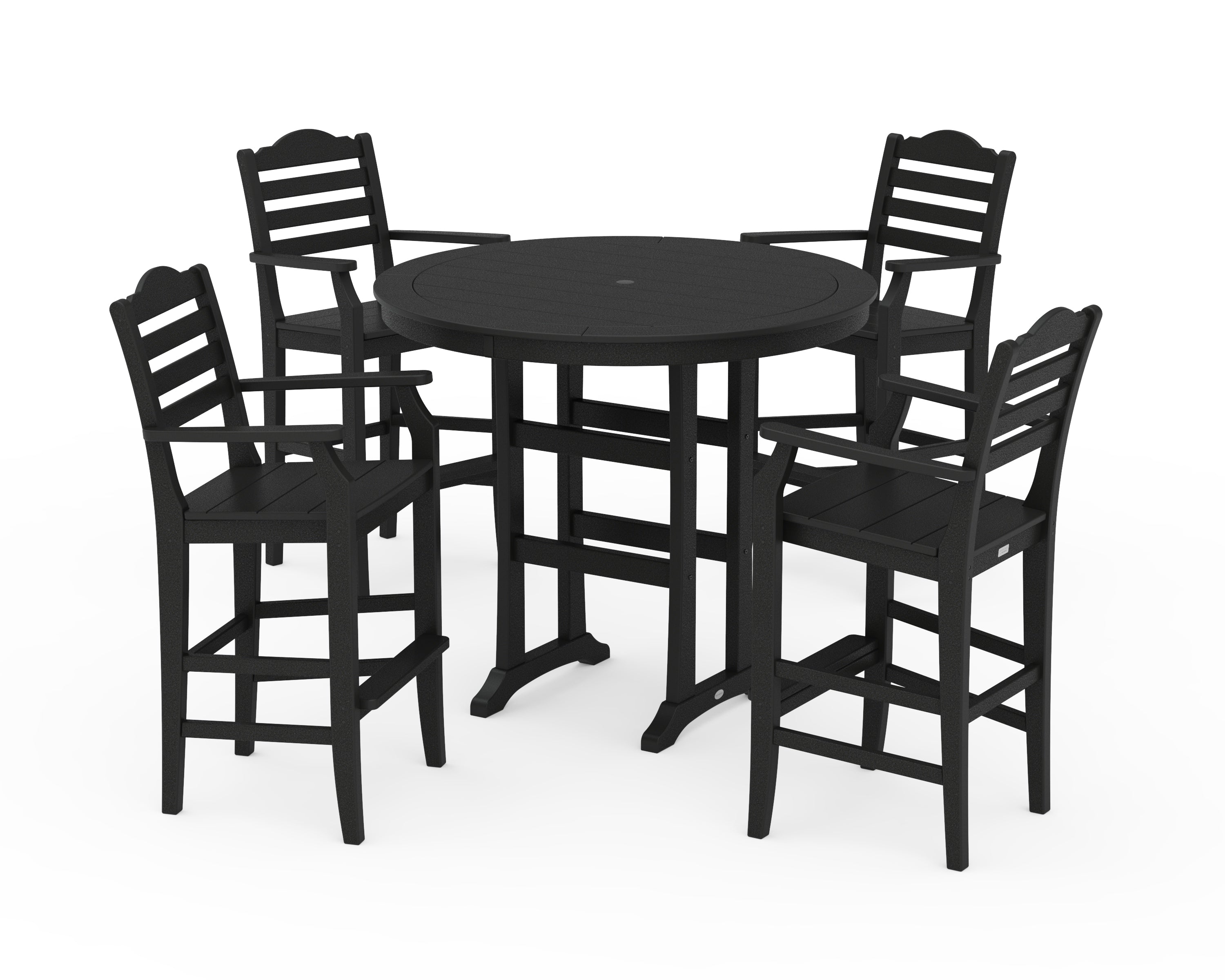 Draper James™ by POLYWOOD® Savannah 5-Piece Round Bar Set in Black