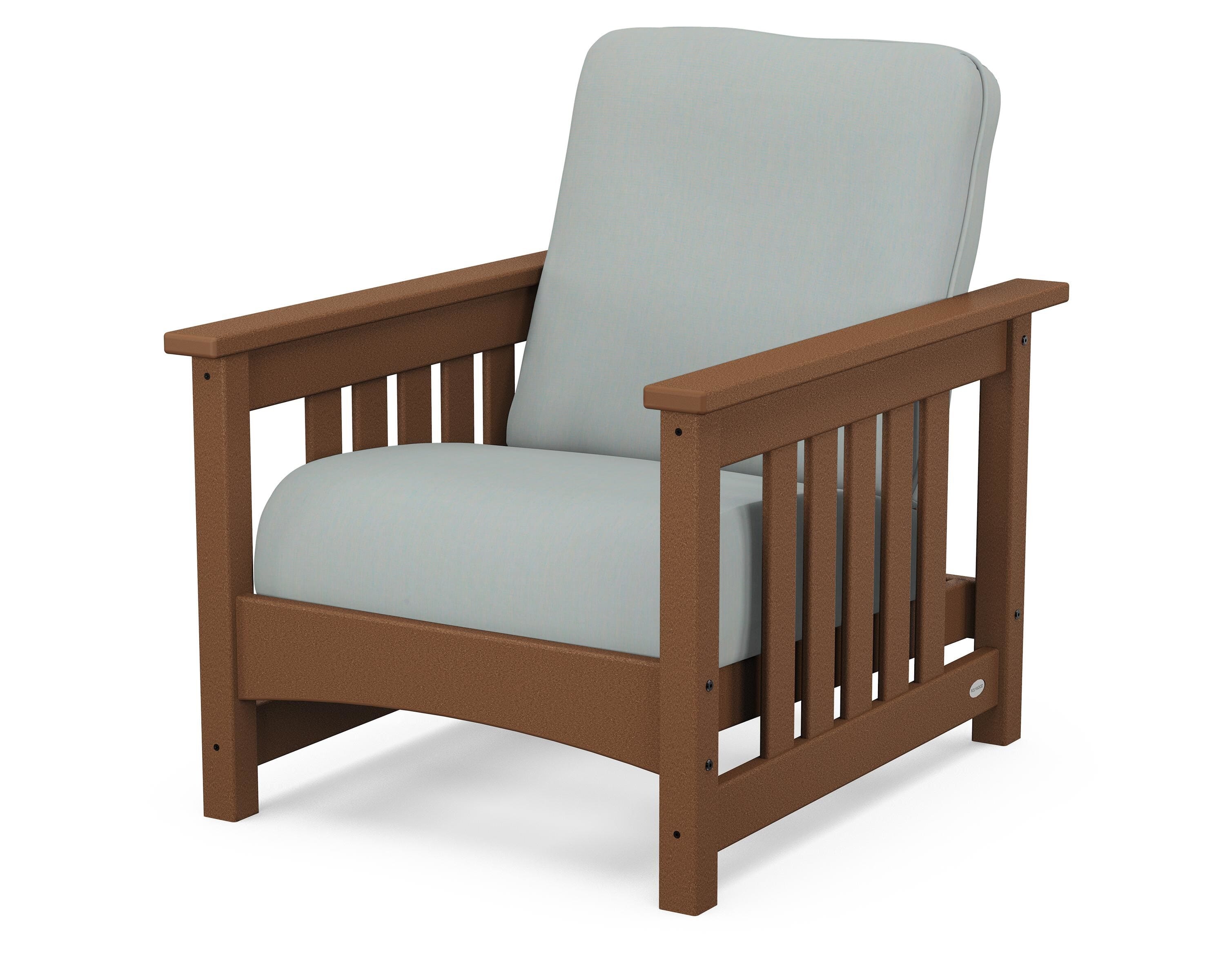 POLYWOOD® Club Mission Chair in Teak / Spa