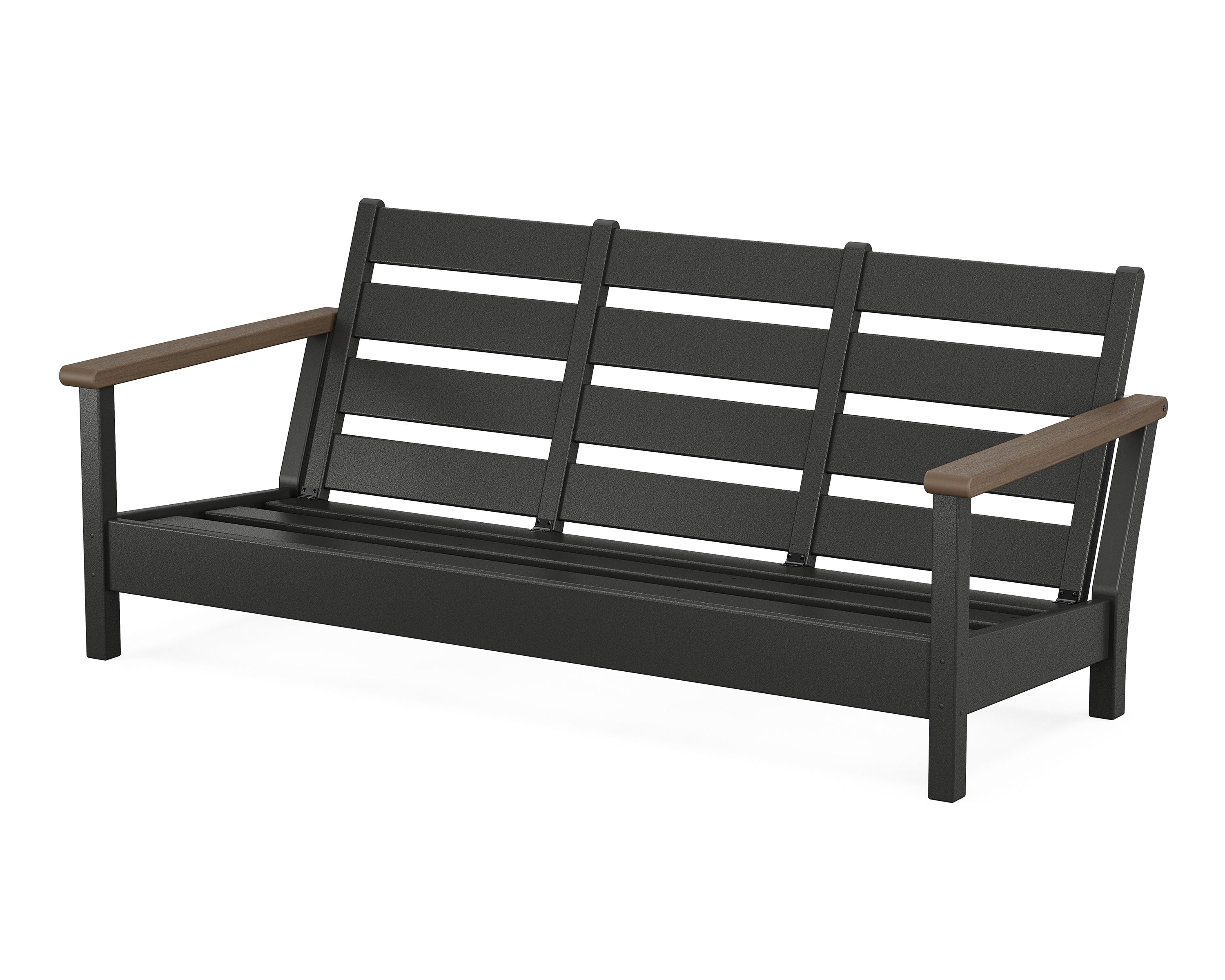 POLYWOOD® Harbour Sofa Frame in Black / Kona