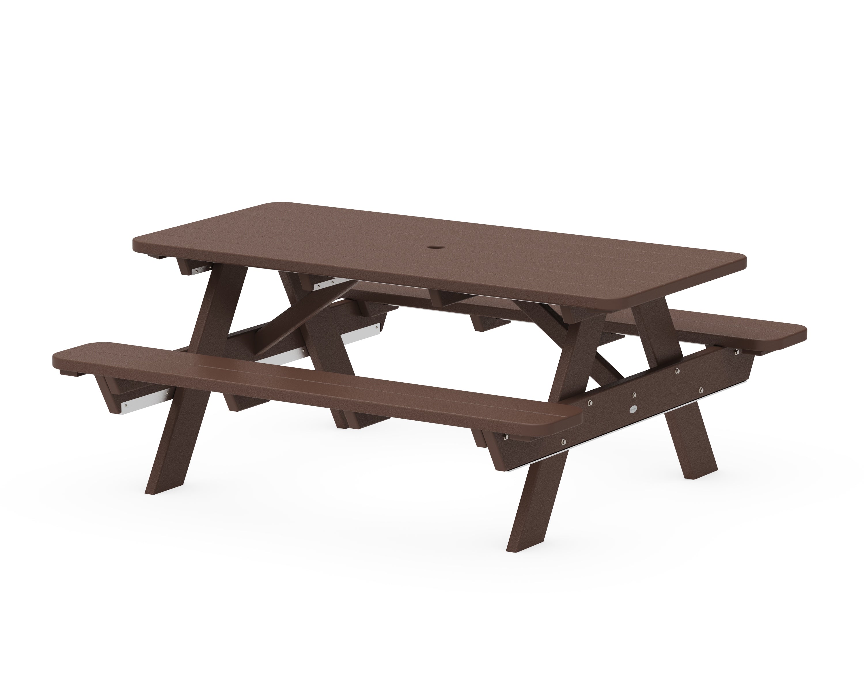 POLYWOOD® Park 72" Picnic Table in Mahogany