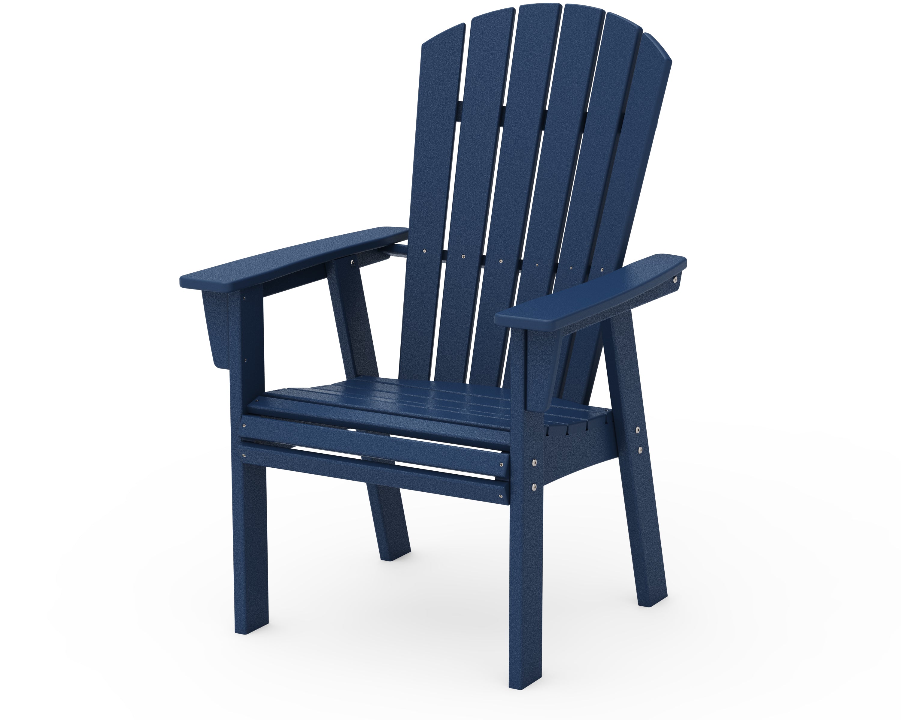 POLYWOOD® Nautical Curveback Adirondack Dining Chair in Navy