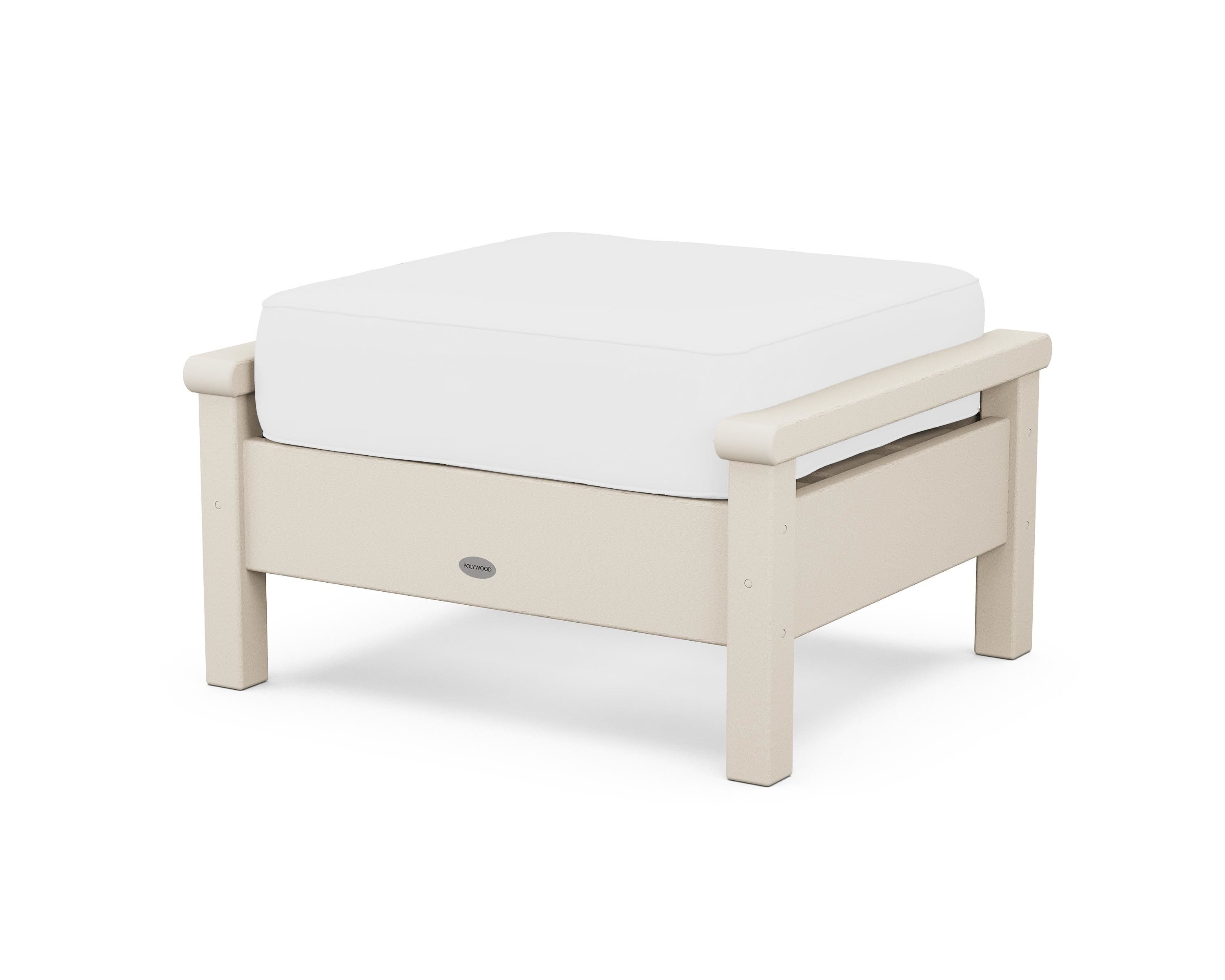 POLYWOOD® Harbour Deep Seating Ottoman in Sand / Natural