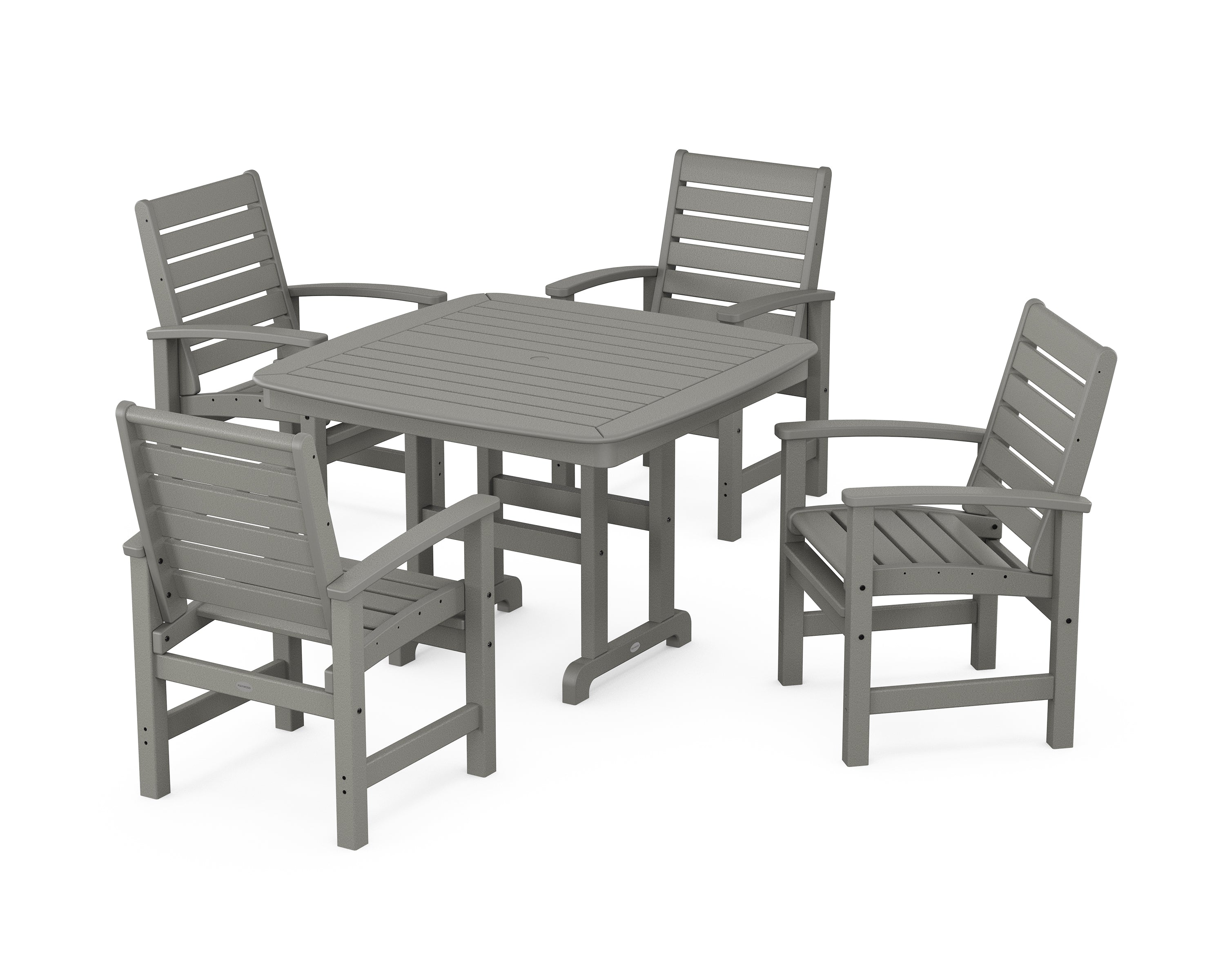 POLYWOOD® Signature 5-Piece Dining Set in Slate Grey