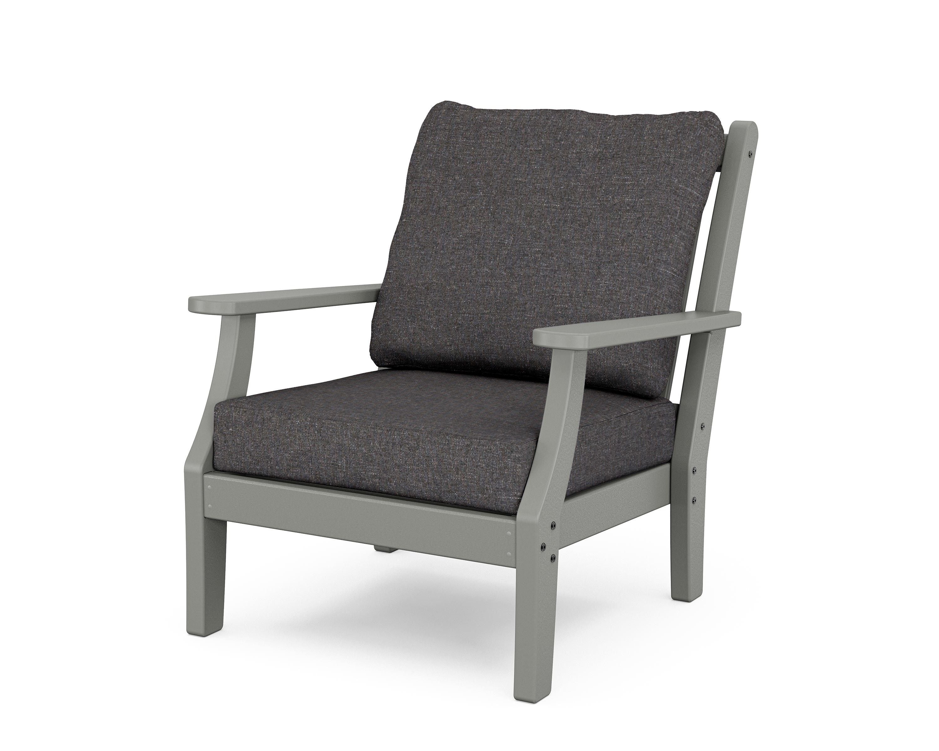 Country Living Wovendale Deep Seating Chair in Slate Grey / Ash Charcoal