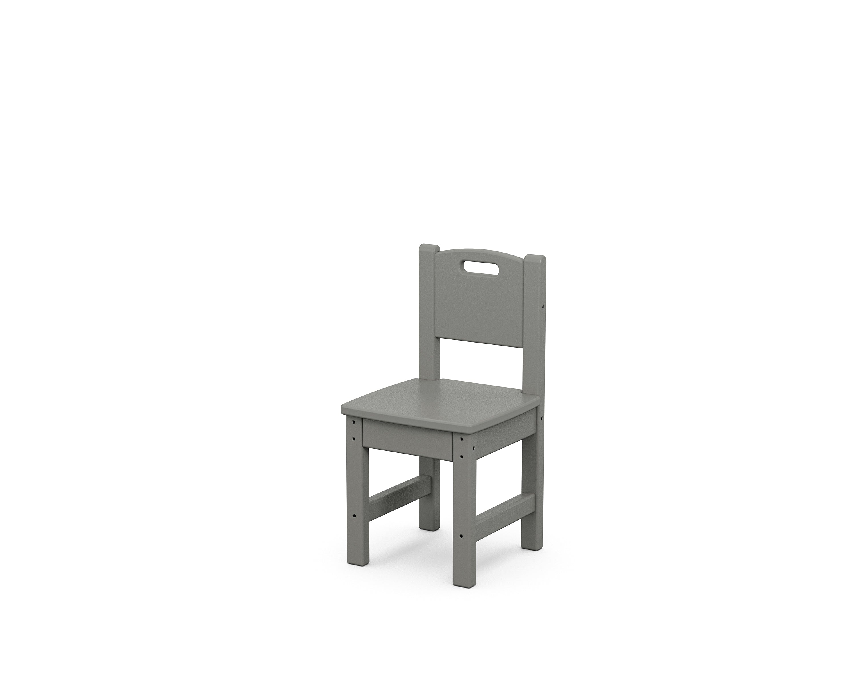 POLYWOOD® Toddler Dining Chair in Slate Grey