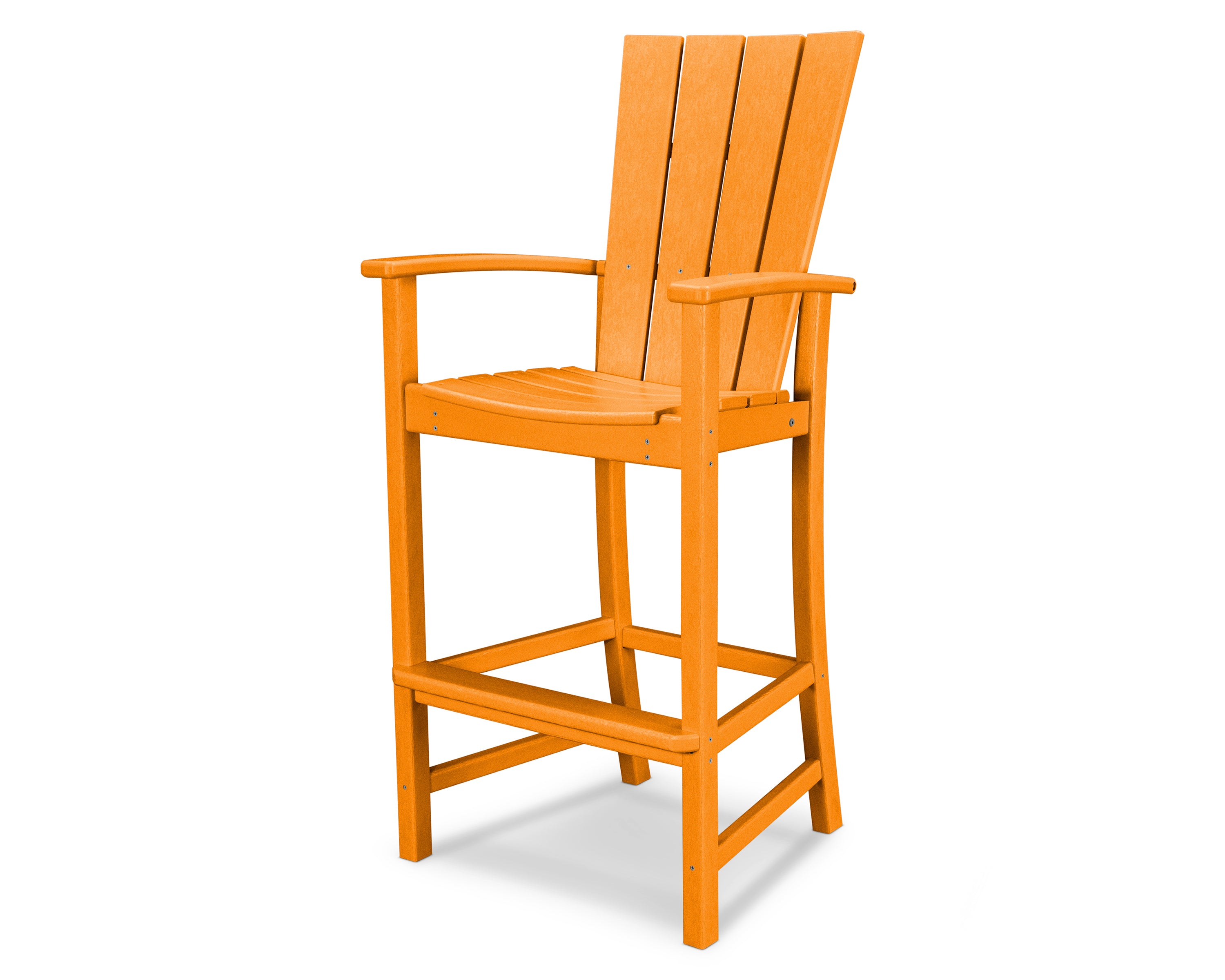 POLYWOOD® Quattro Adirondack Bar Chair in Tangerine