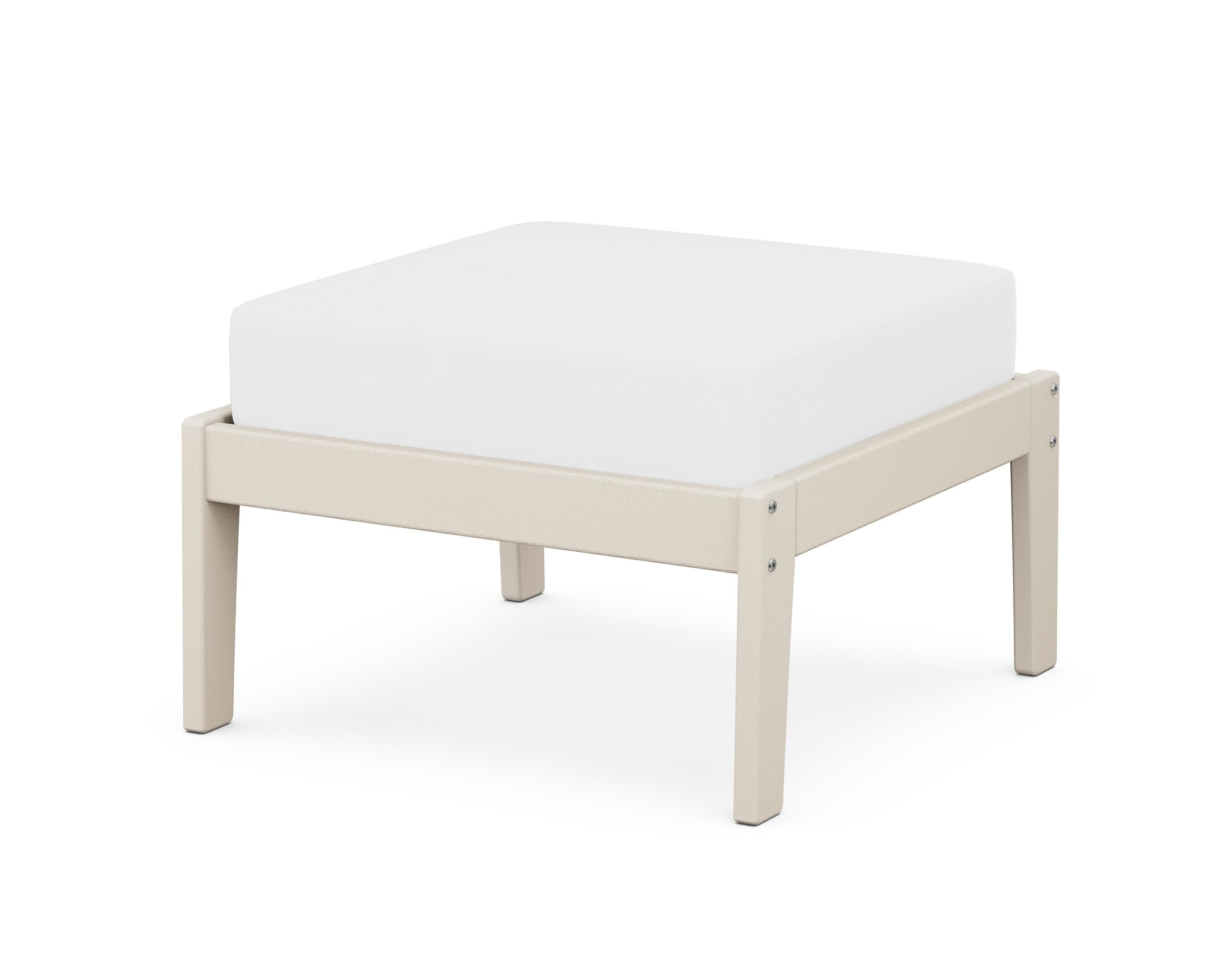 Unbranded Deep Seating Ottoman in Sand / Natural