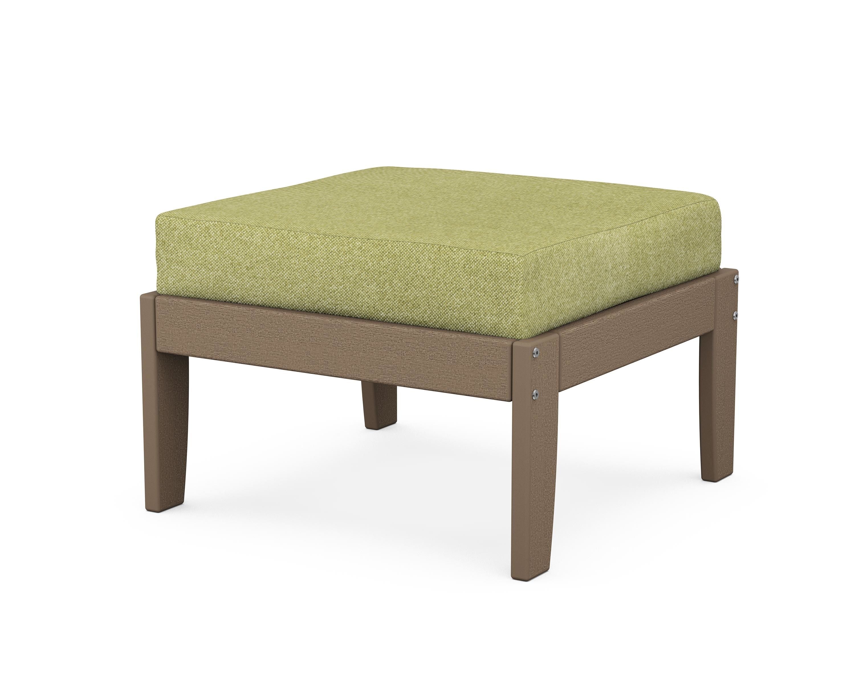 Unbranded Modular Ottoman - Classic in Vintage Sahara / Chartreuse Boucle