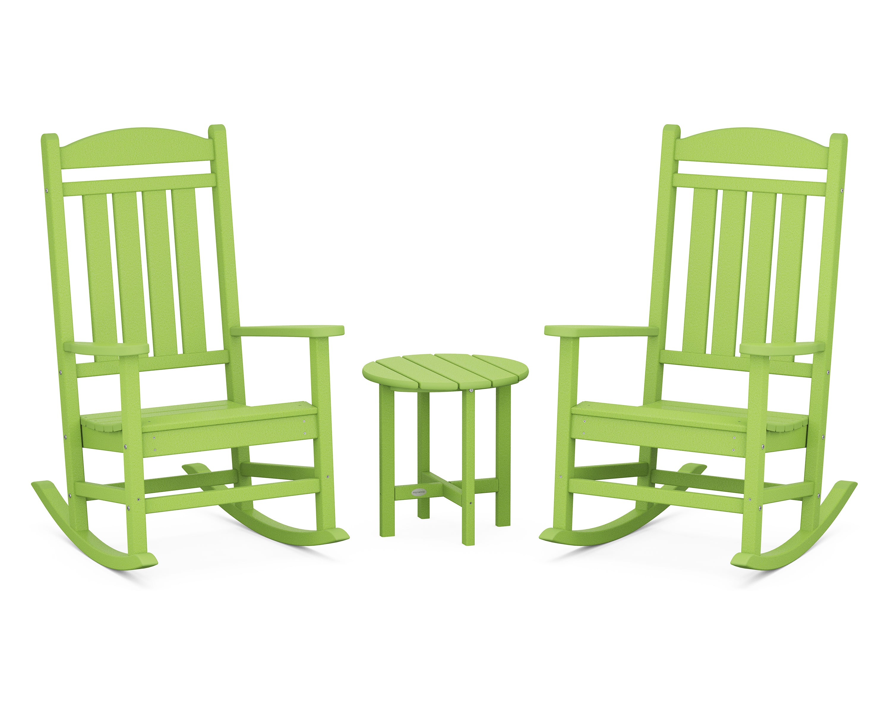 POLYWOOD® Presidential 3-Piece Rocker Set in Lime