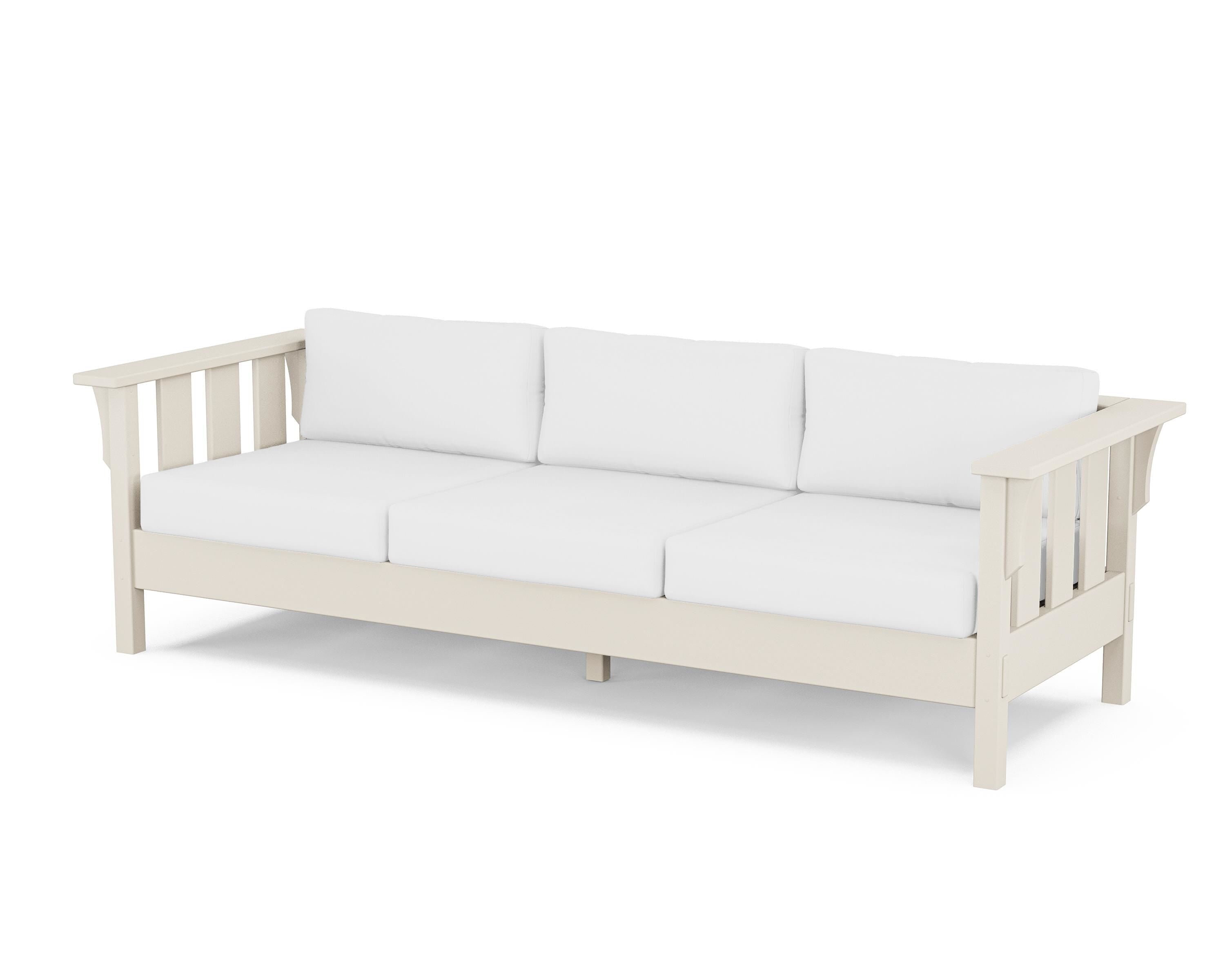 Martha Stewart by POLYWOOD® Acadia Deep Seating Sofa in Sand / Natural