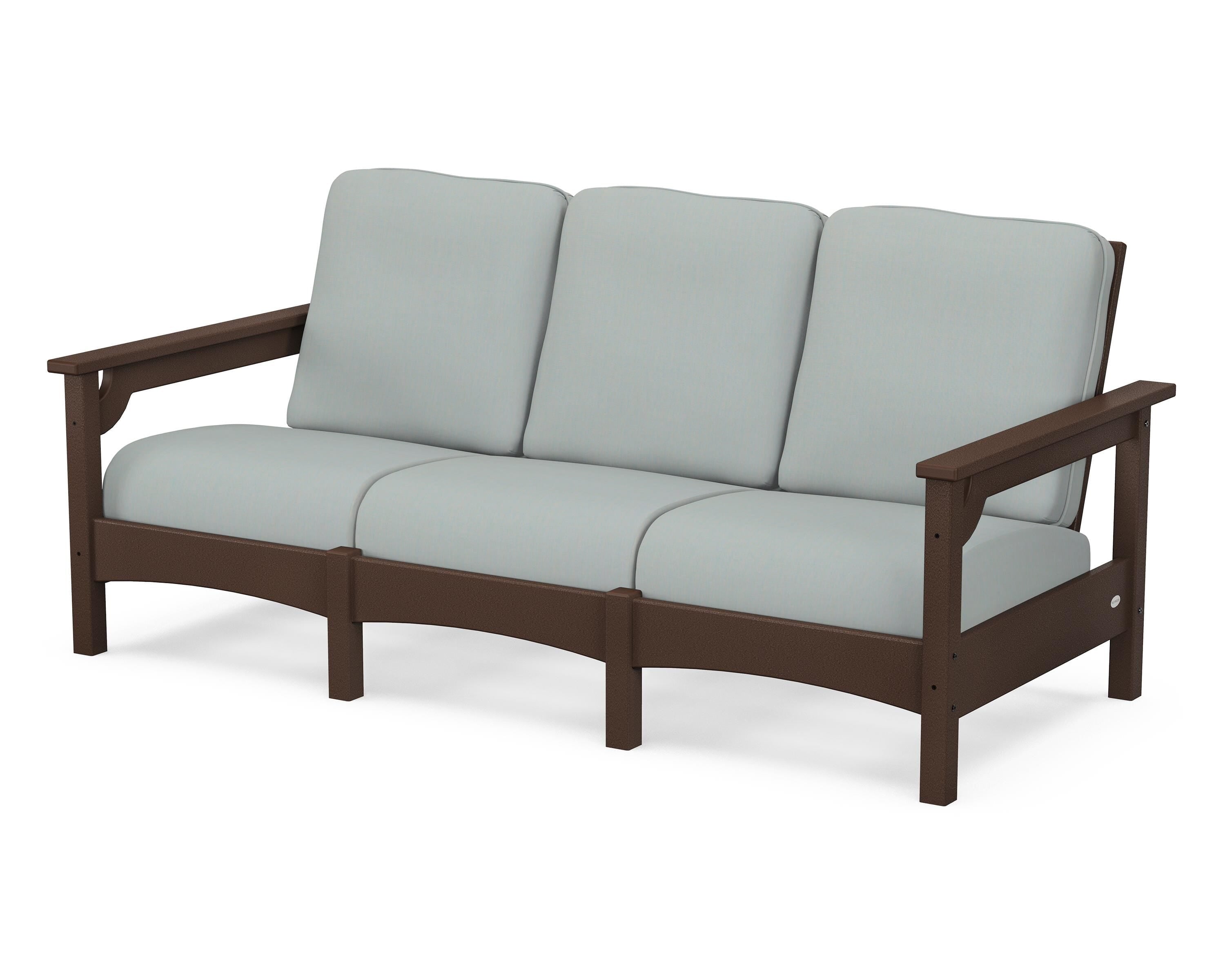 POLYWOOD® Club Sofa in Mahogany / Spa