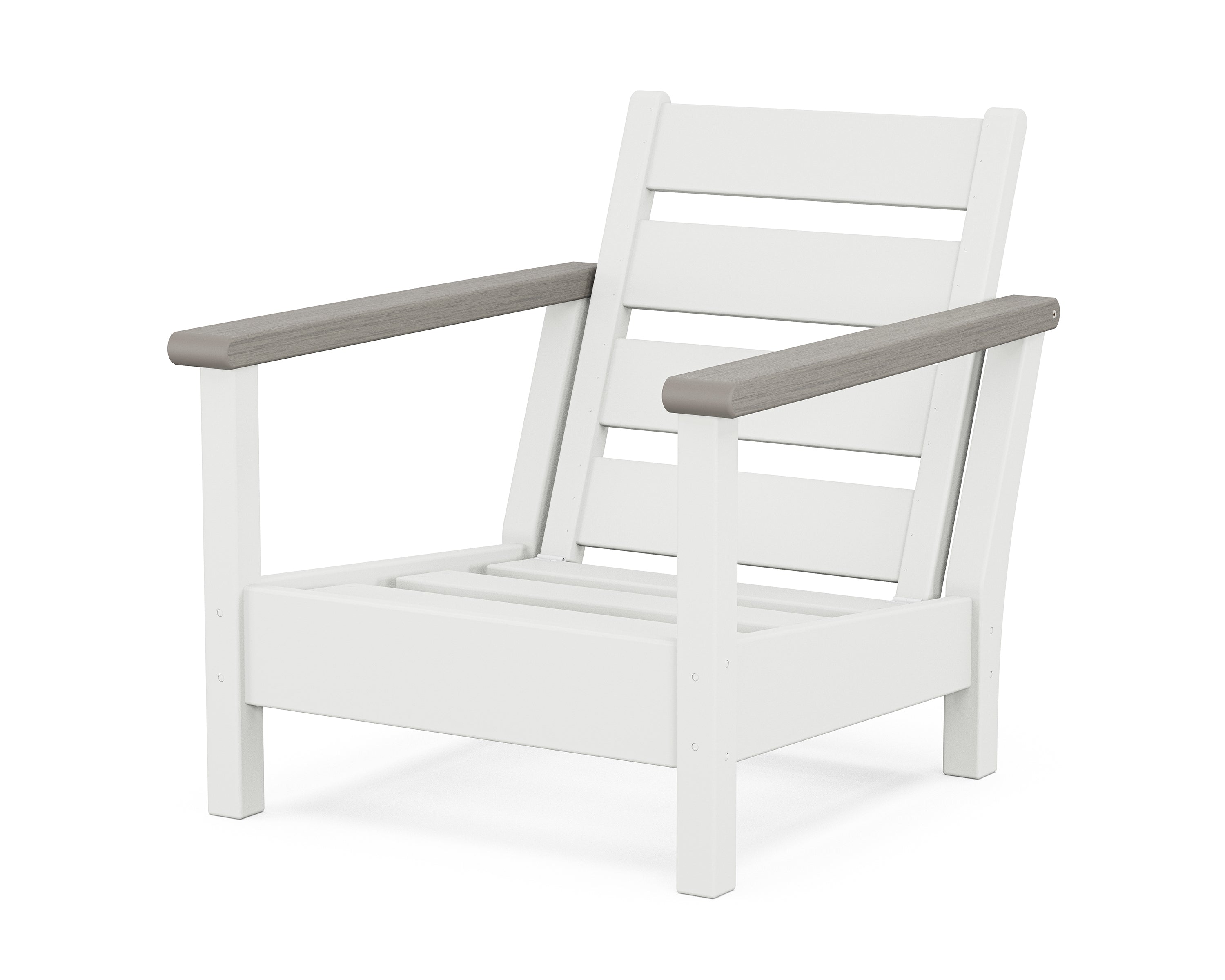 POLYWOOD® Harbour Chair Frame in White / Driftwood