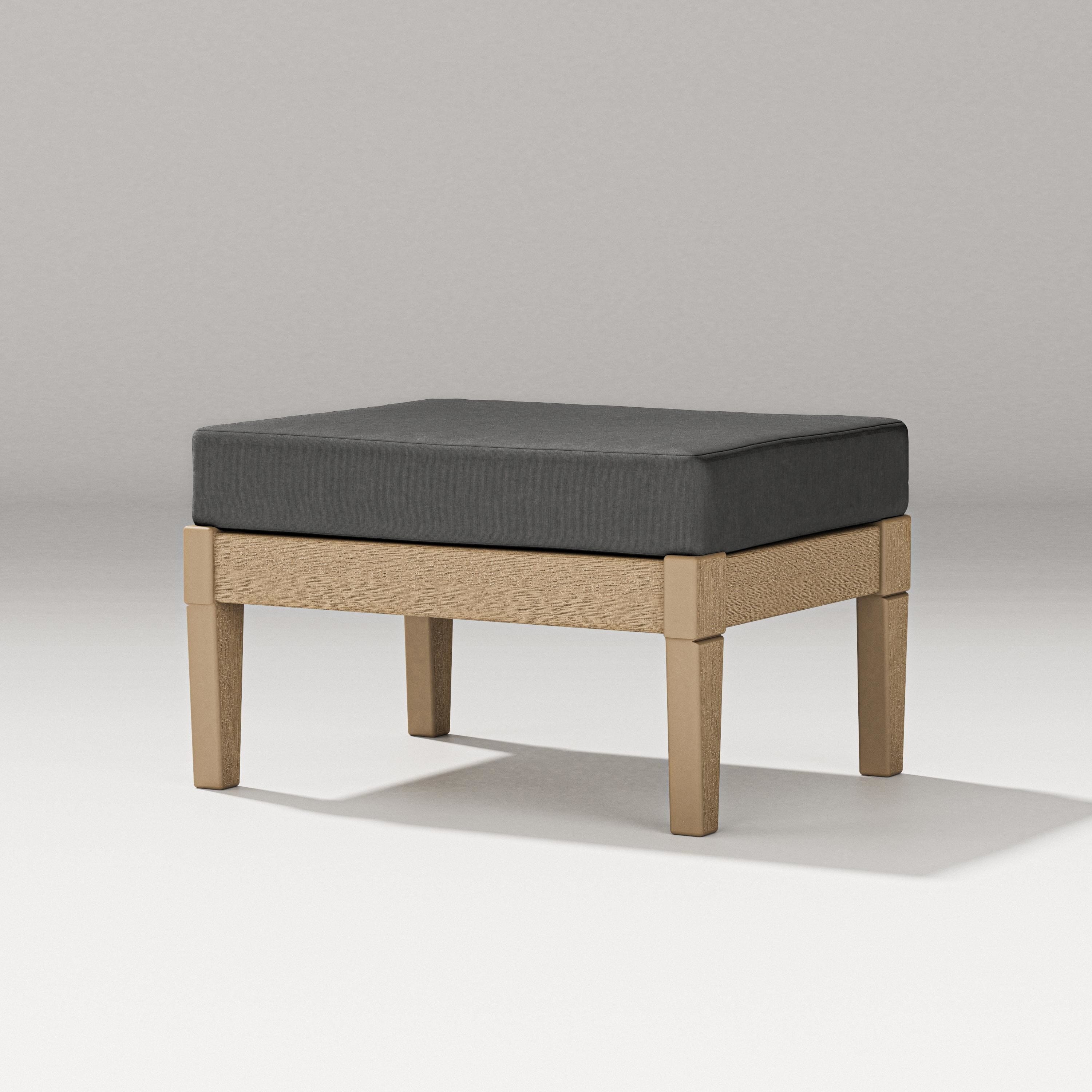 PW Designer Series Estate Lounge Ottoman in Vintage Sahara / Spectrum Carbon