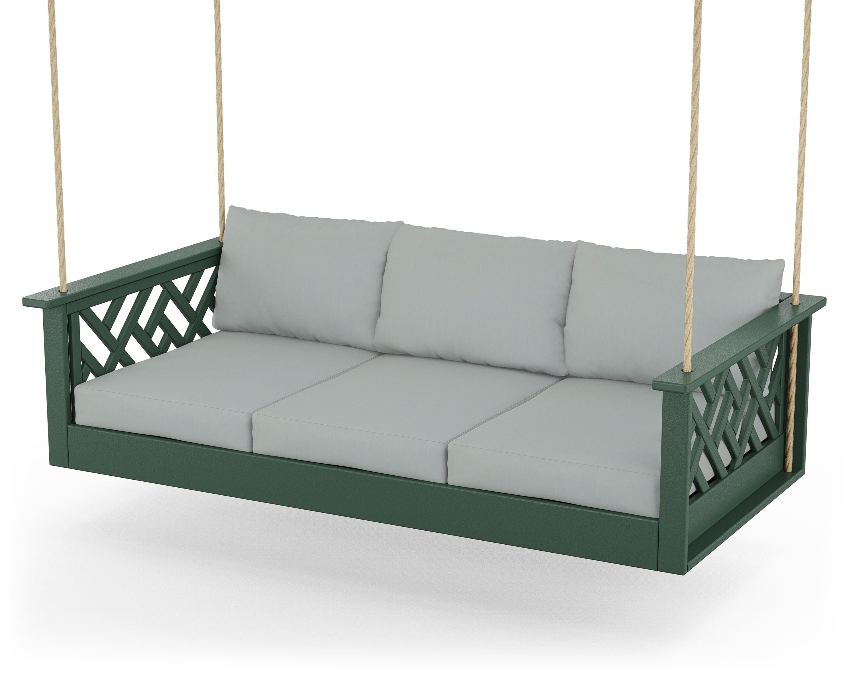 POLYWOOD® Chippendale Daybed Swing in Green / Spa