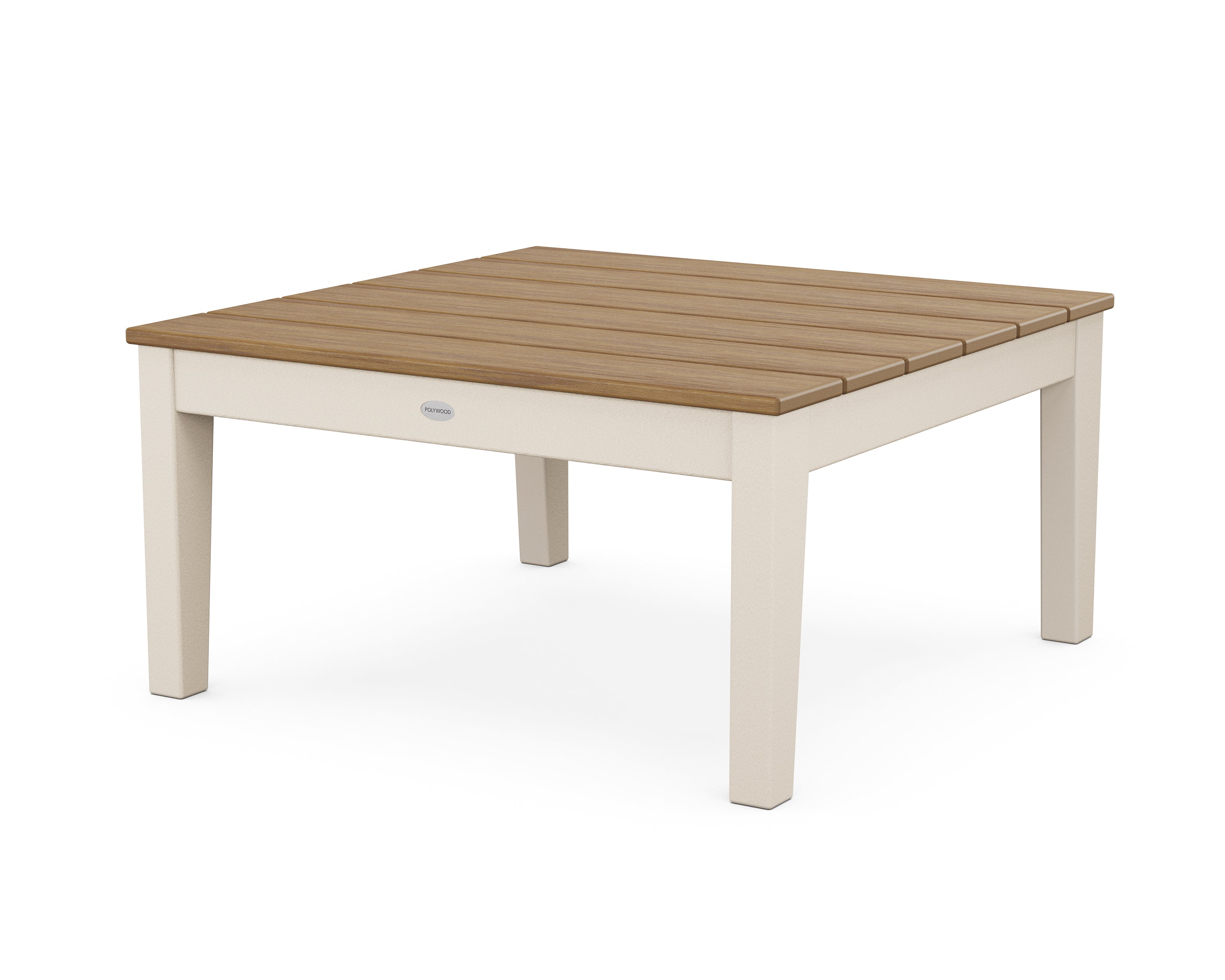 POLYWOOD® Newport 36" Conversation Table in Sand / Natural
