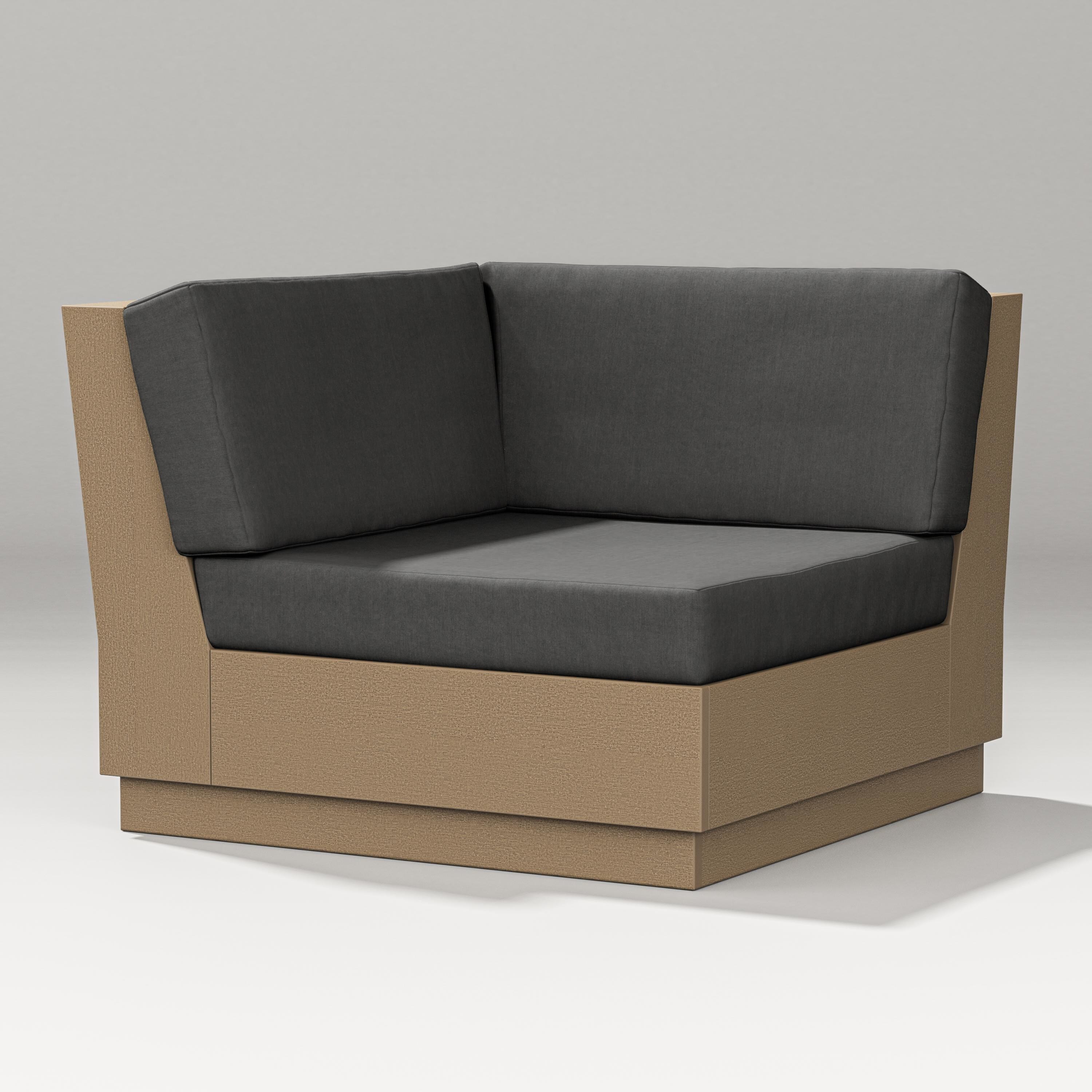 PW Designer Series Elevate Modular Corner Chair in Vintage Sahara / Spectrum Carbon
